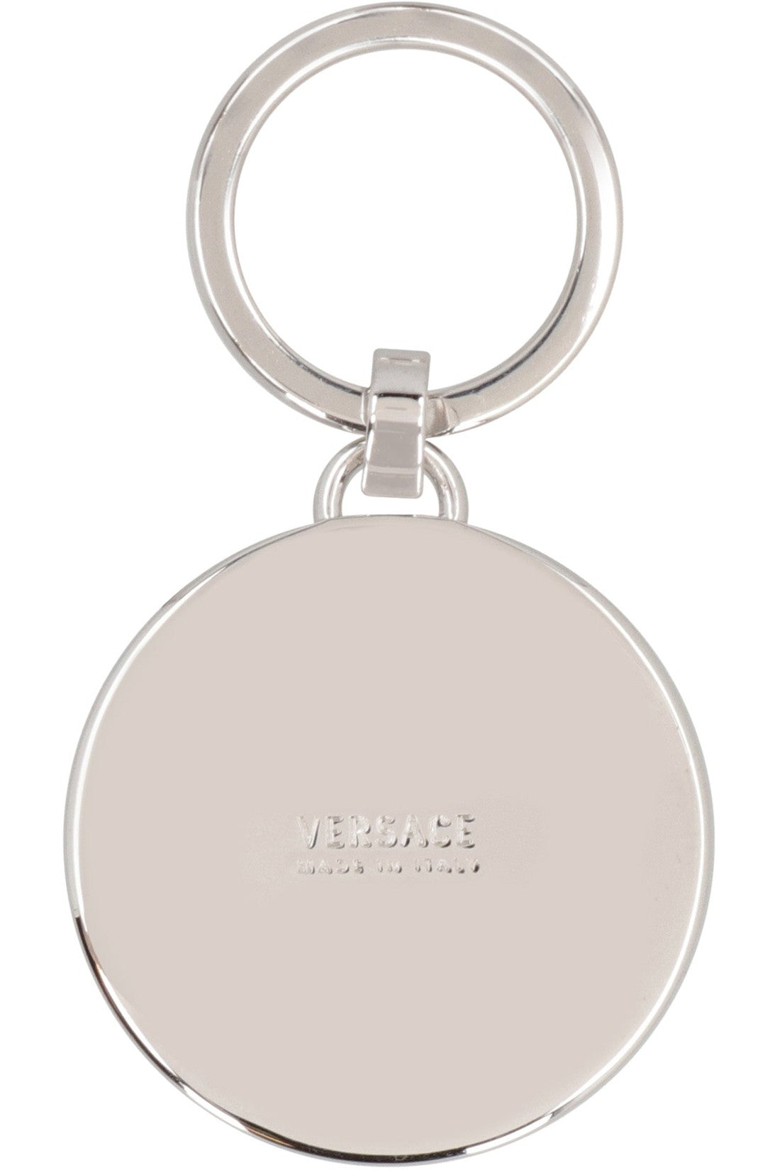 Versace-OUTLET-SALE-Silver-tone metal keyring-ARCHIVIST