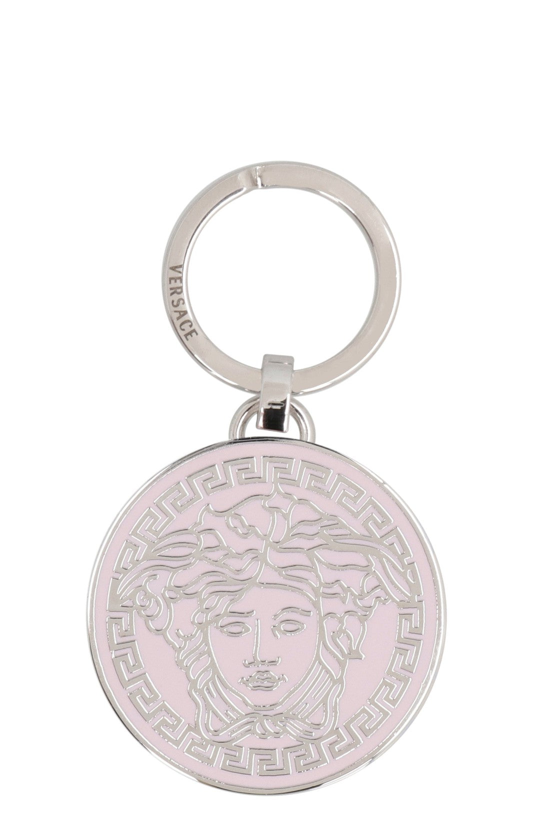 Versace-OUTLET-SALE-Silver-tone metal keyring-ARCHIVIST