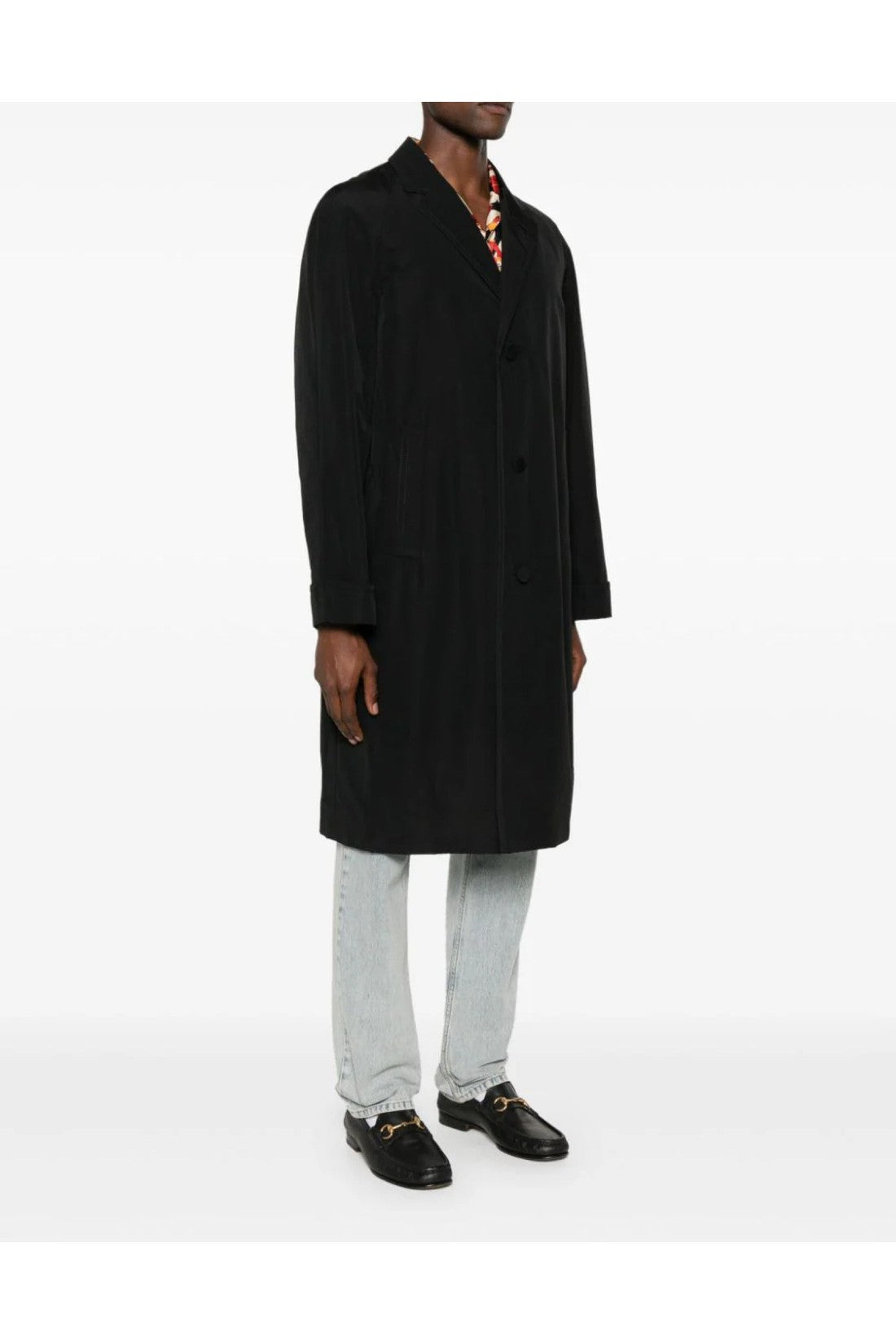 Gucci-OUTLET-SALE-Single-Breasted Cotton Poplin Coat-ARCHIVIST