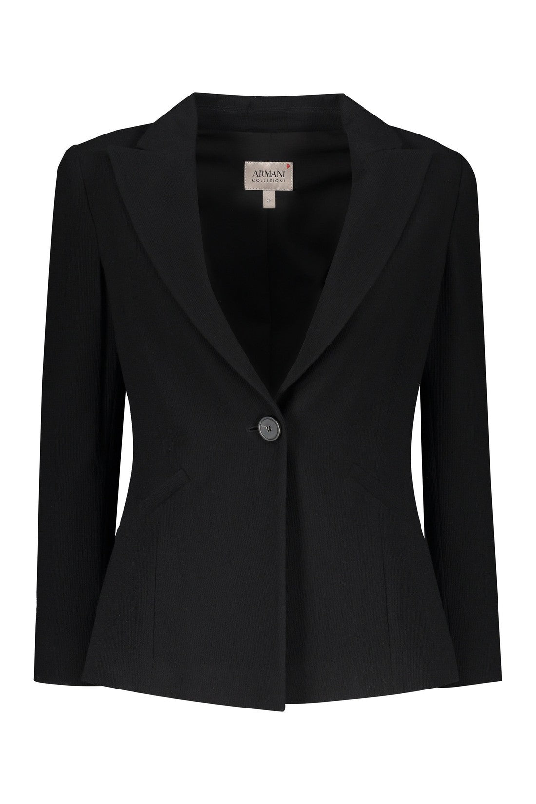 Armani Collezioni-OUTLET-SALE-Single-breasted blazer-ARCHIVIST