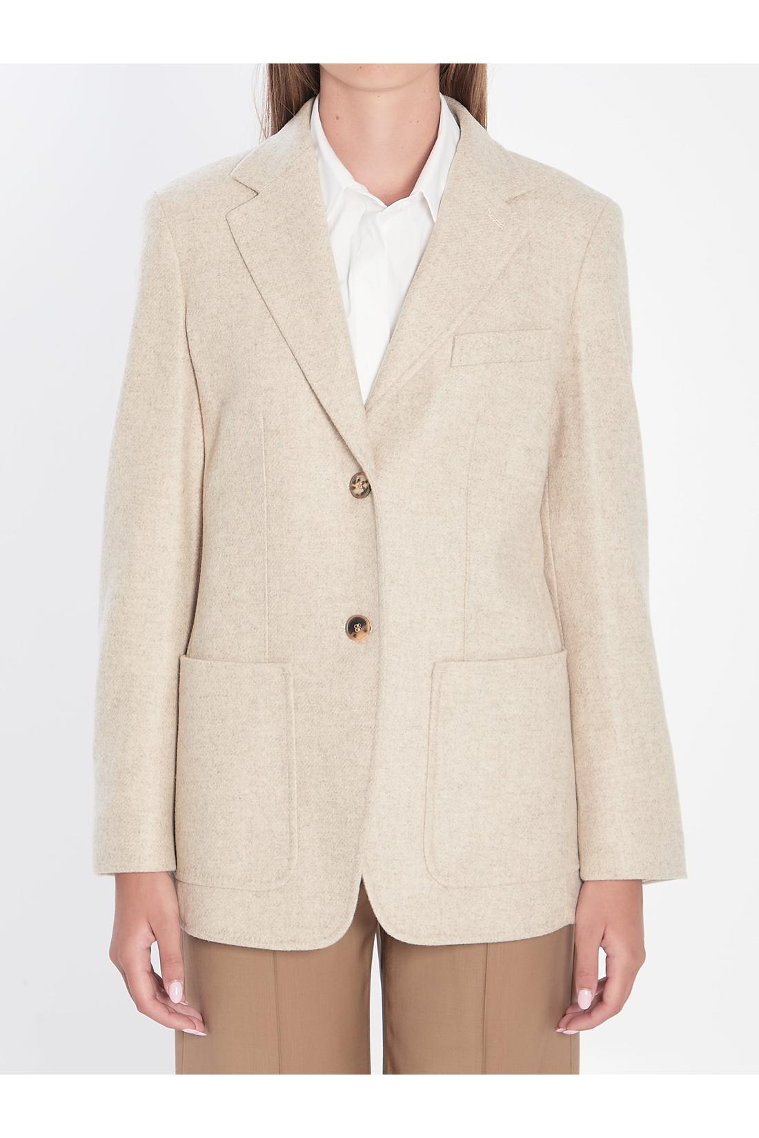 Max Mara-OUTLET-SALE-Single-breasted blazer in Shetland-ARCHIVIST