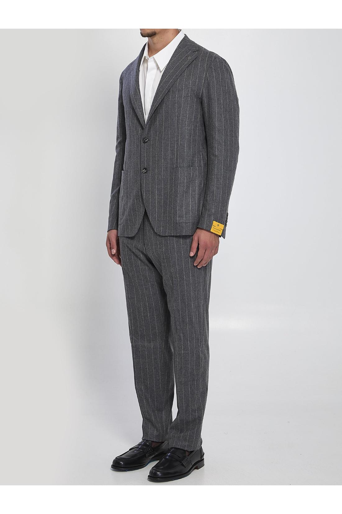 Tagliatore-OUTLET-SALE-Single-breasted flannel suit-ARCHIVIST