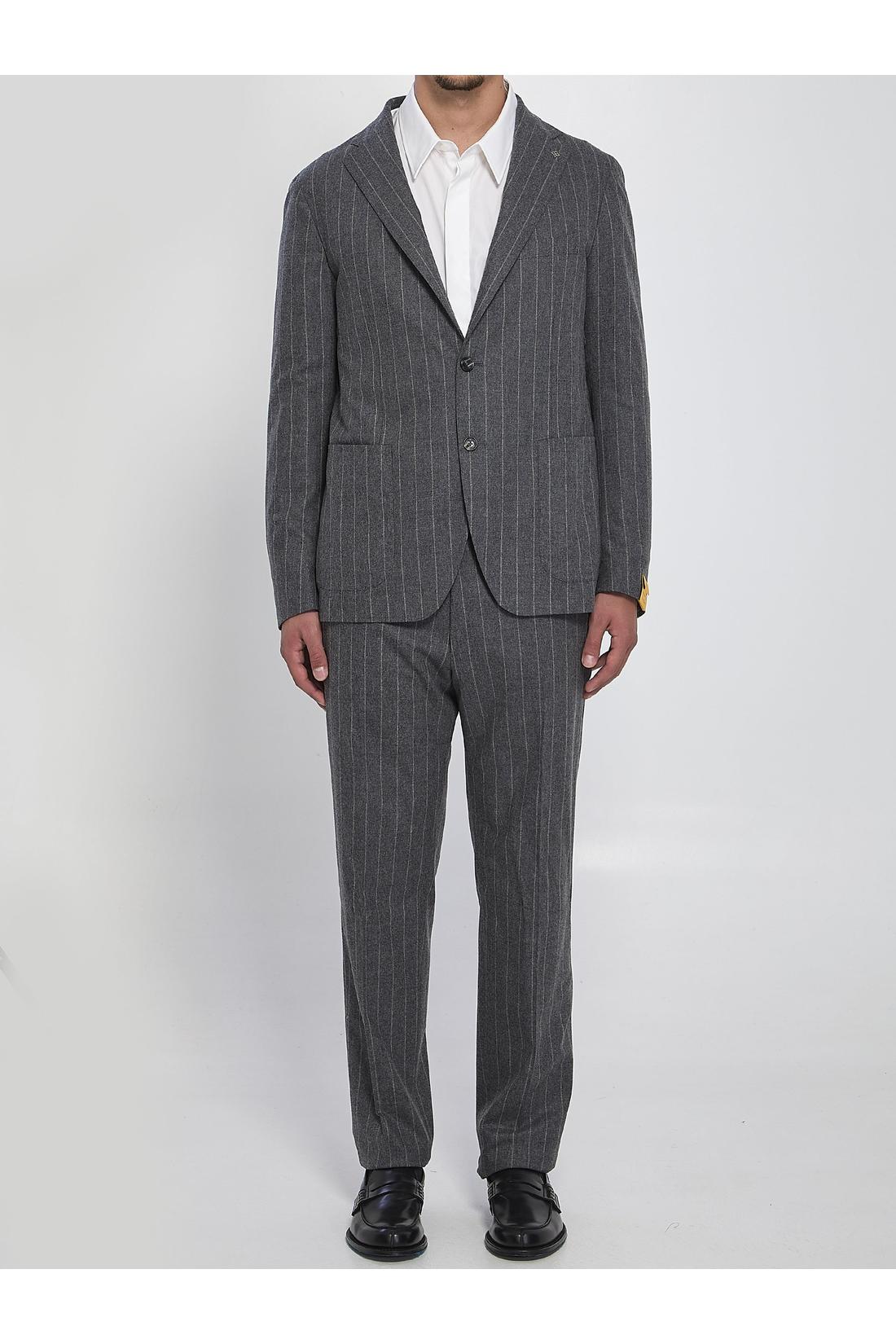 Tagliatore-OUTLET-SALE-Single-breasted flannel suit-ARCHIVIST