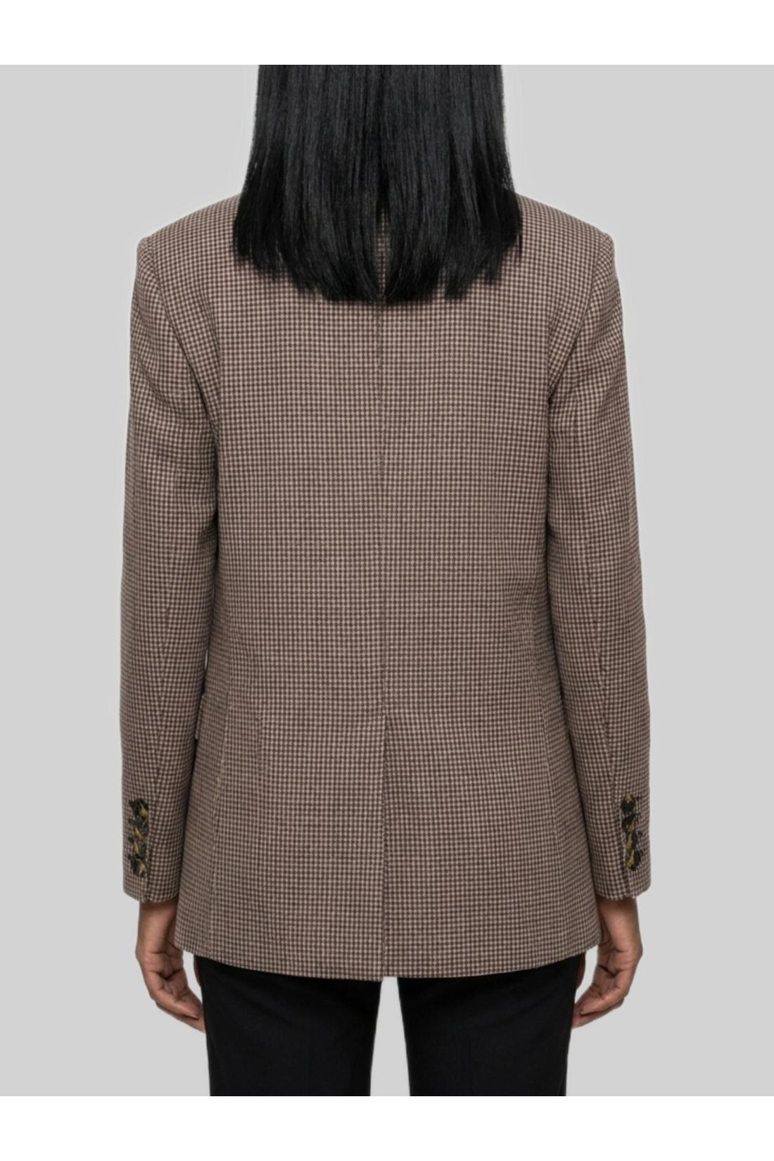 Sutton new york-OUTLET-SALE-Single-breasted micro-check jacket-ARCHIVIST