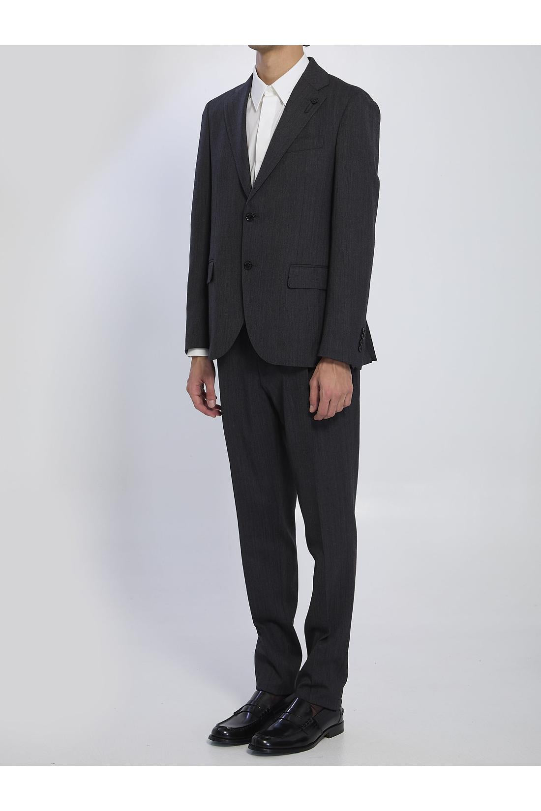 Lardini-OUTLET-SALE-Single-breasted suit in virgin wool-ARCHIVIST