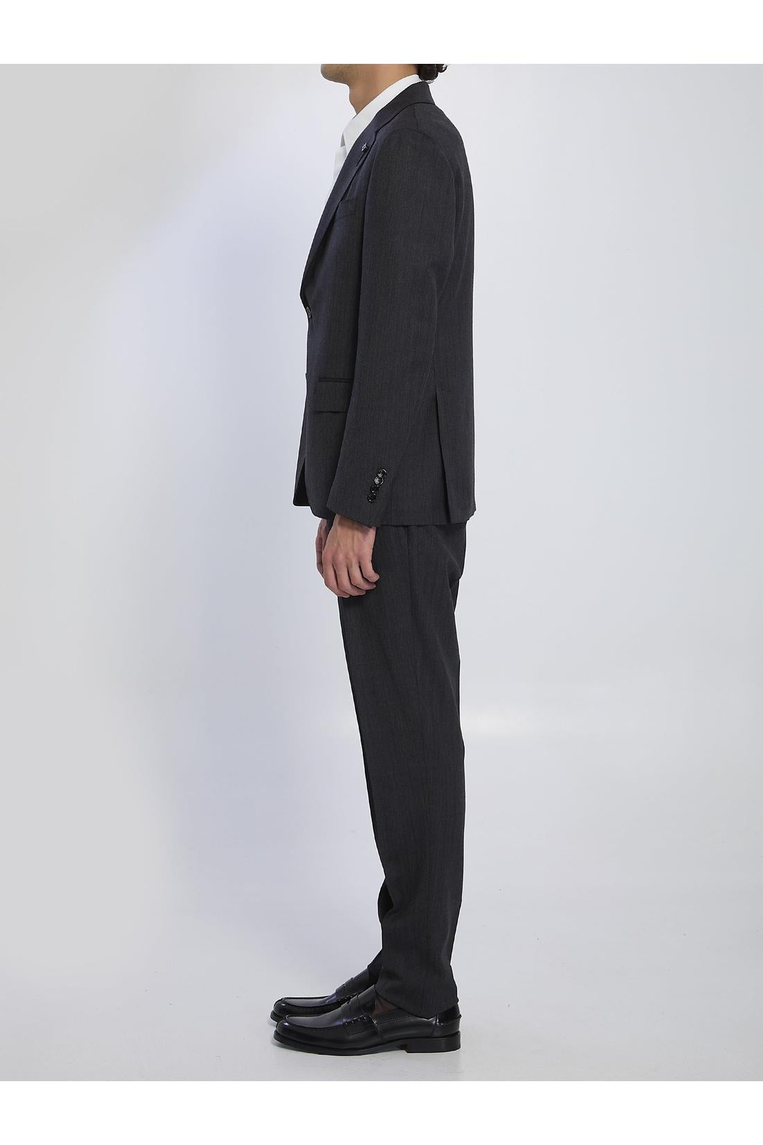 Lardini-OUTLET-SALE-Single-breasted suit in virgin wool-ARCHIVIST