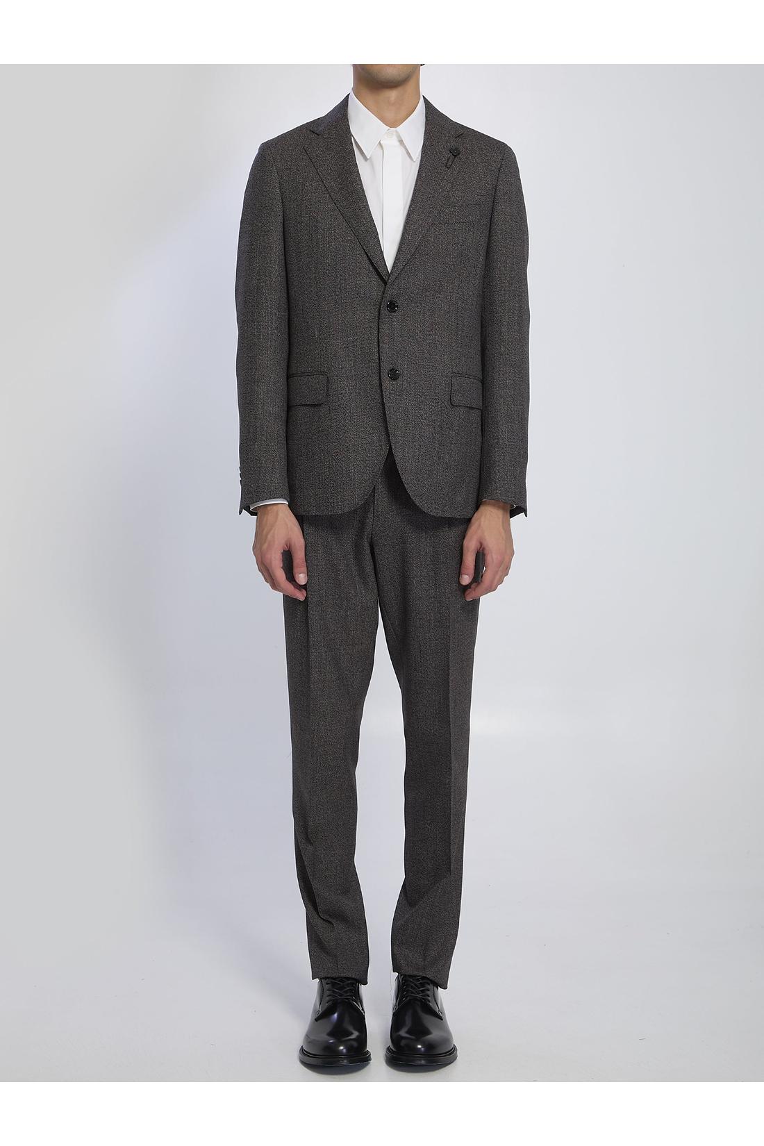 Lardini-OUTLET-SALE-Single-breasted suit in virgin wool-ARCHIVIST