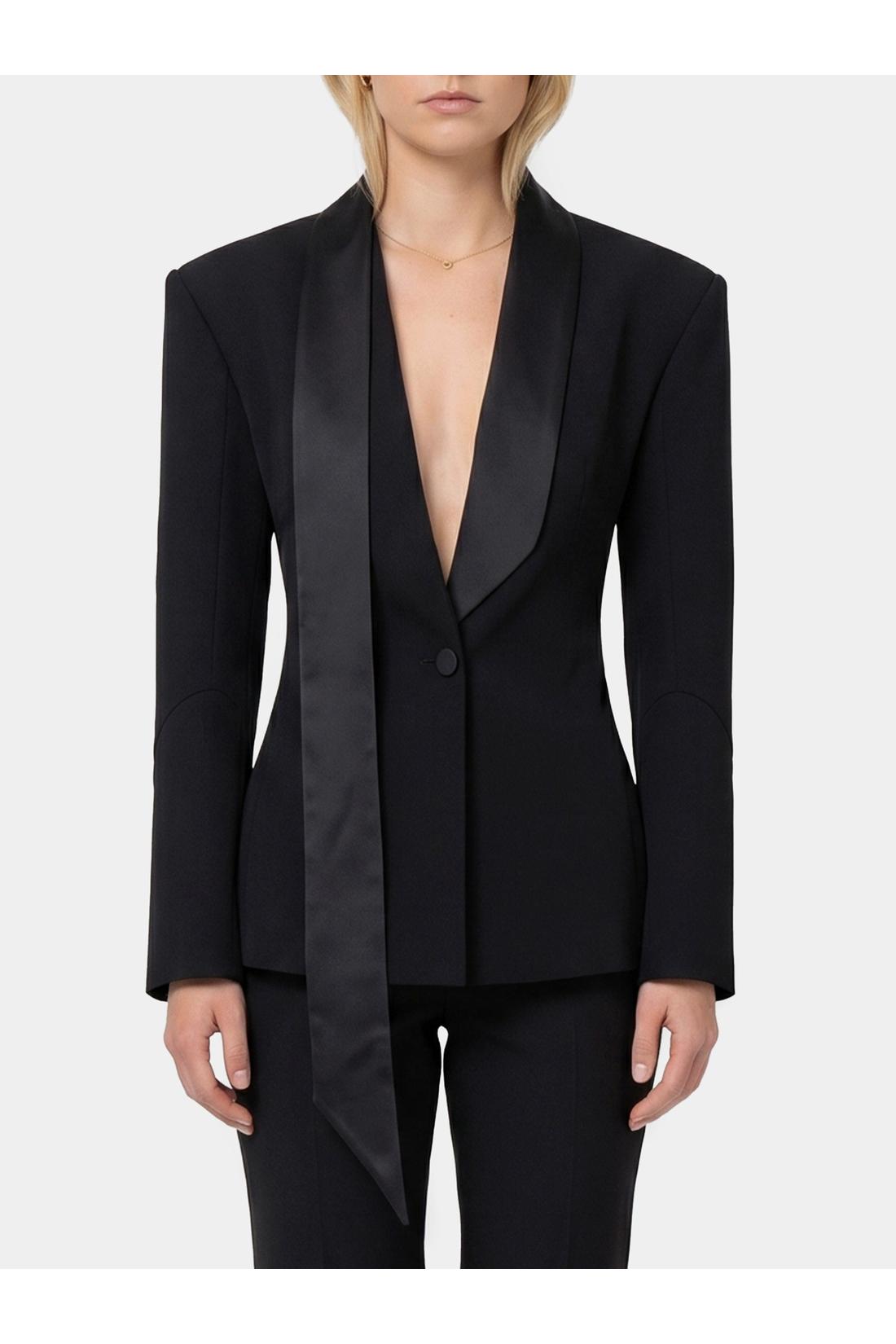 The Attico-OUTLET-SALE-Single-breasted tuxedo jacket-ARCHIVIST