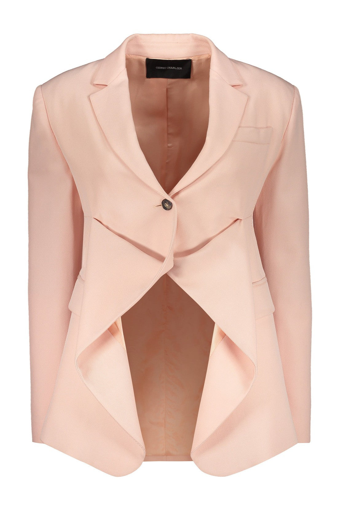 Cedric Charlier-OUTLET-SALE-Single-breasted two-button blazer-ARCHIVIST