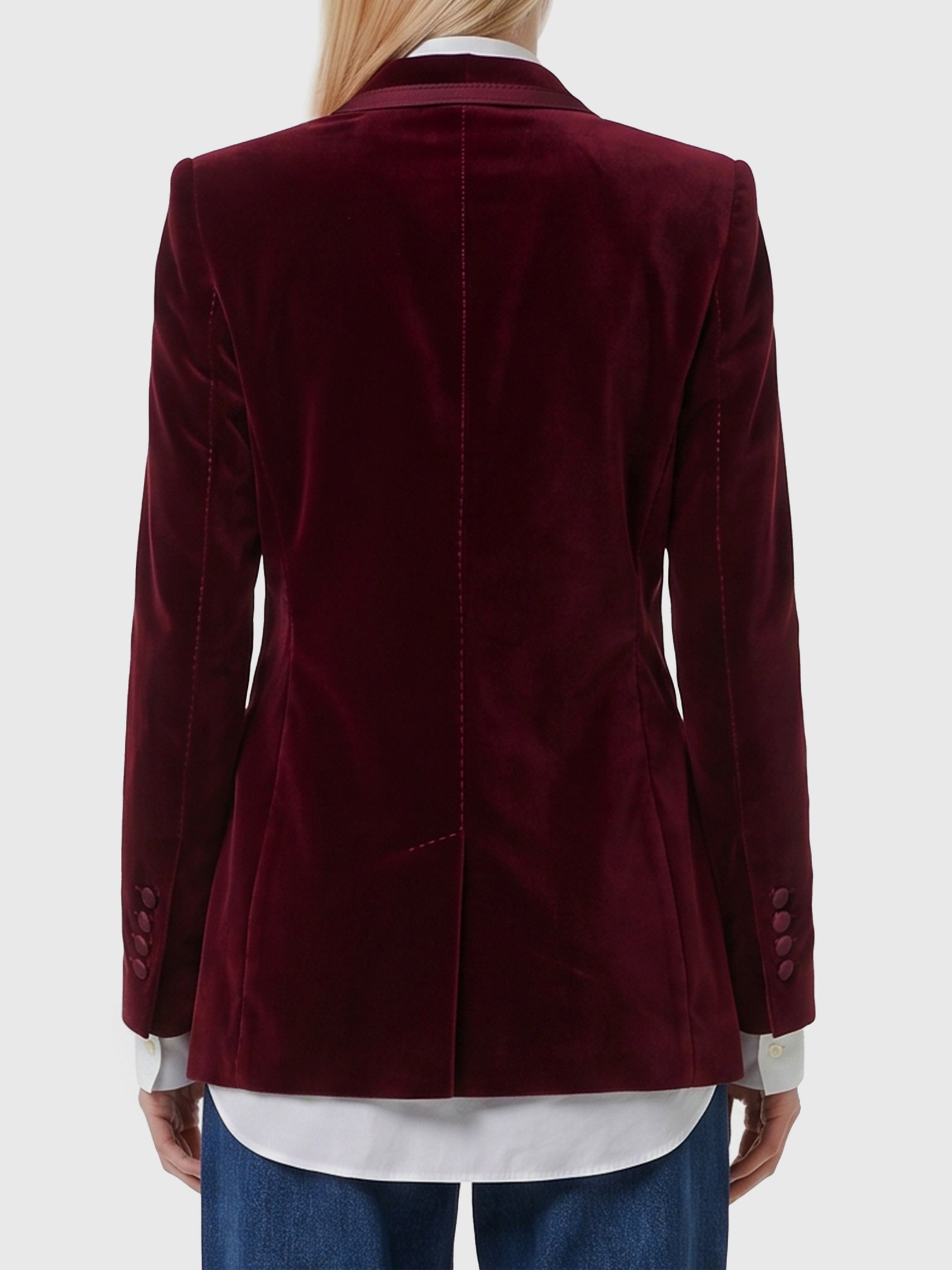 Dolce&gabbana-OUTLET-SALE-Single-breasted velvet jacket-ARCHIVIST