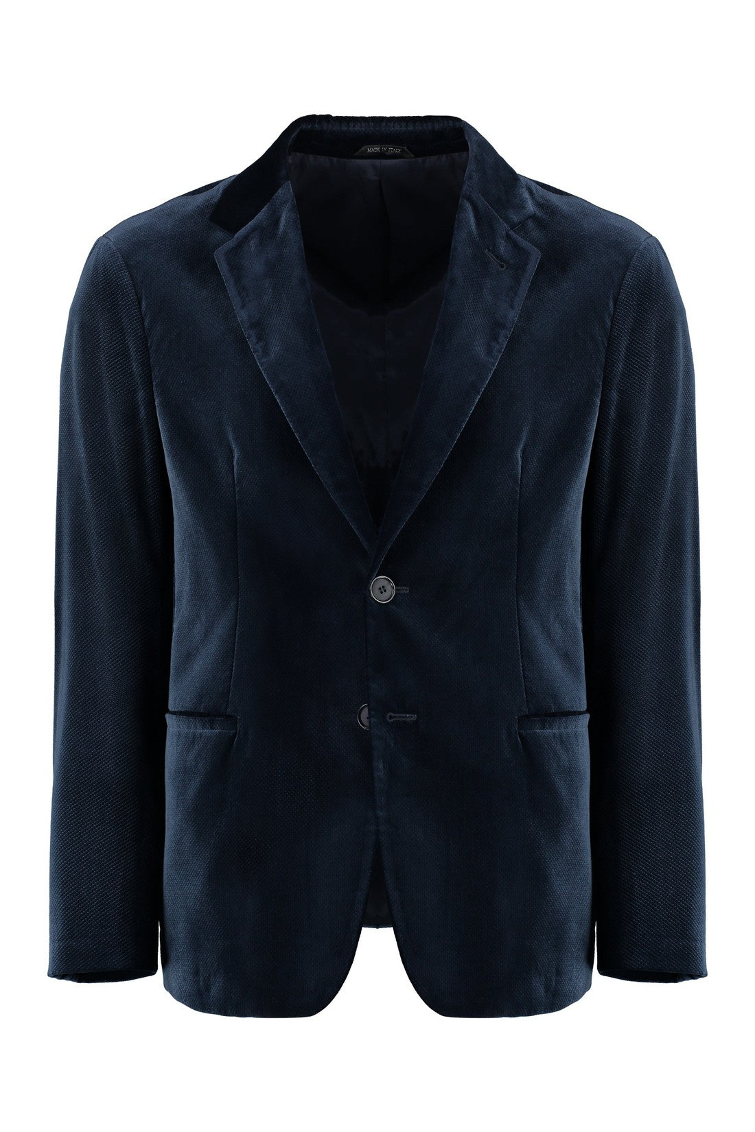 Giorgio Armani-OUTLET-SALE-Single-breasted velvet jacket-ARCHIVIST