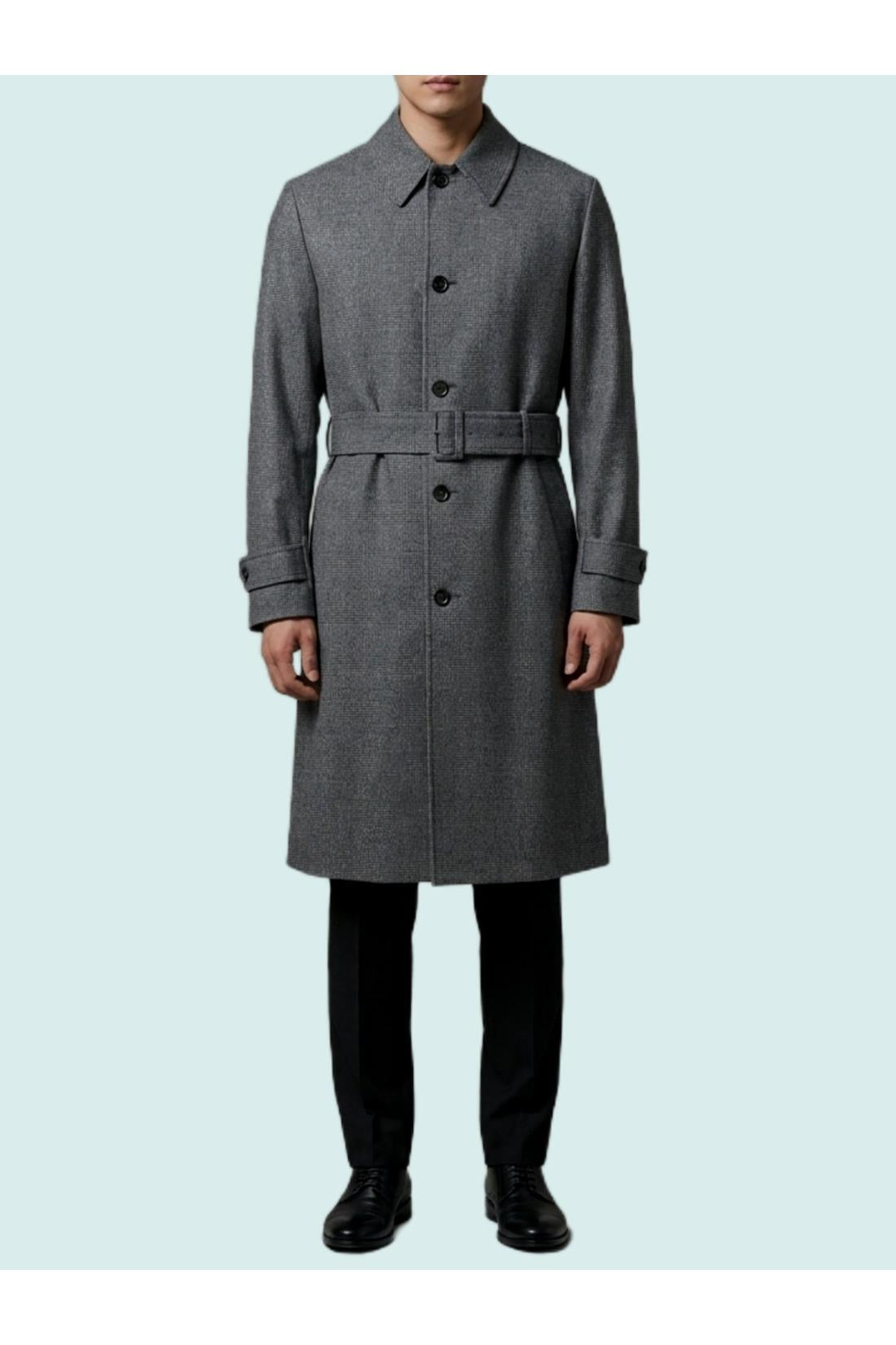 Lardini-OUTLET-SALE-Single-breasted virgin wool coat-ARCHIVIST