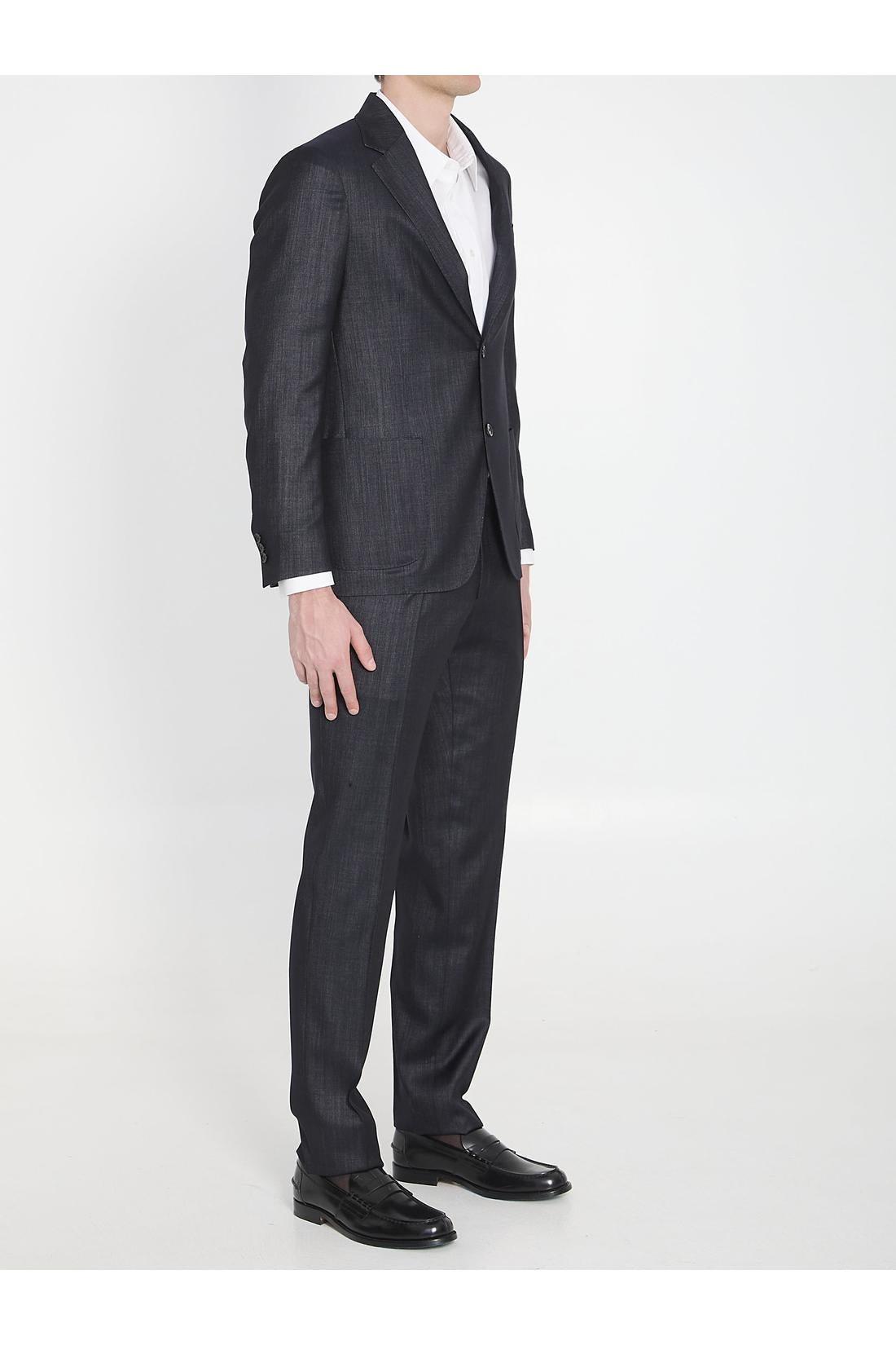 Single-breasted wool blend suit-Jacken & Mäntel-Lardini-OUTLET-ARCHIVIST-ARCHIVE-SALE
