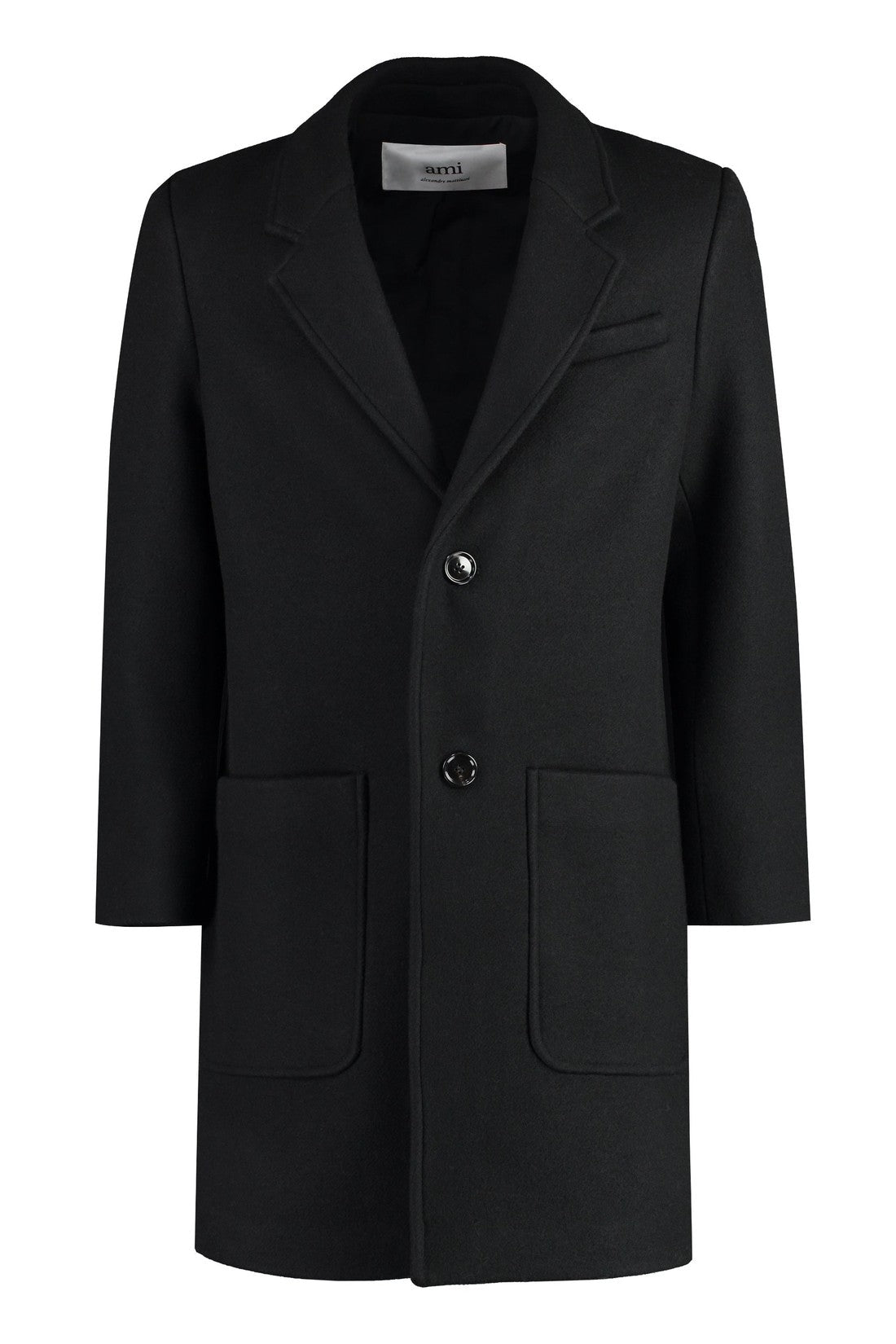 AMI PARIS-OUTLET-SALE-Single-breasted wool coat-ARCHIVIST
