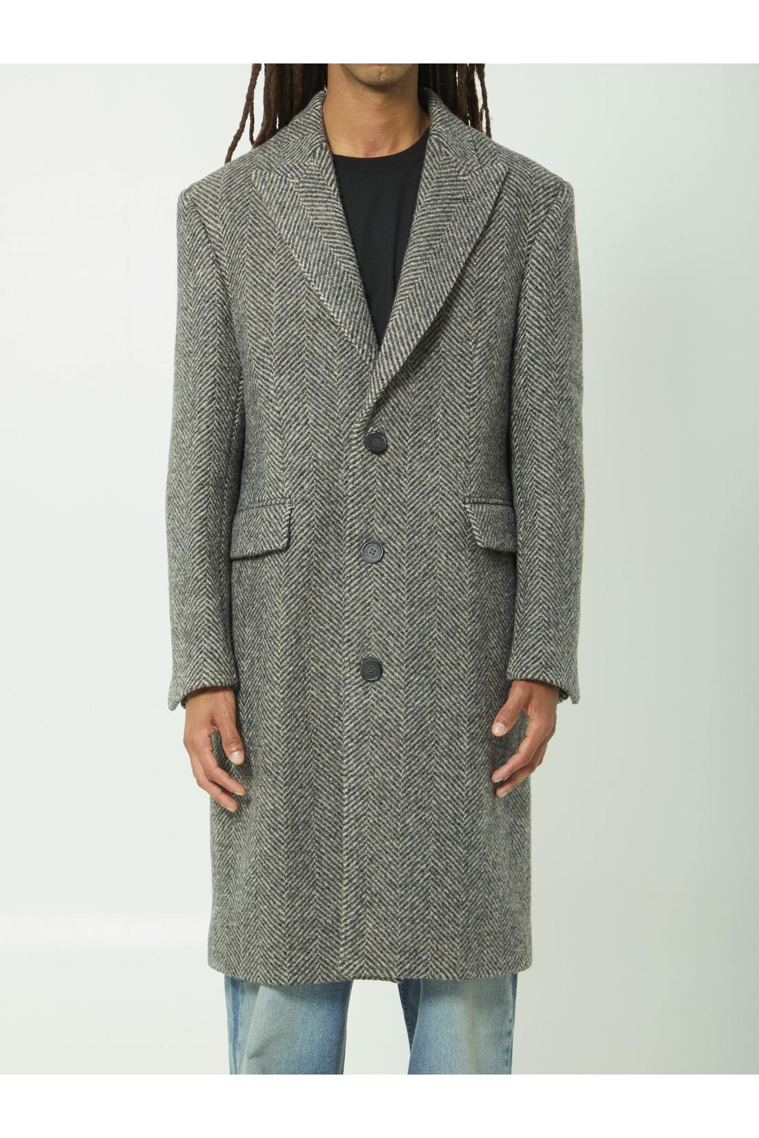 Golden Goose-OUTLET-SALE-Single-breasted wool coat-ARCHIVIST