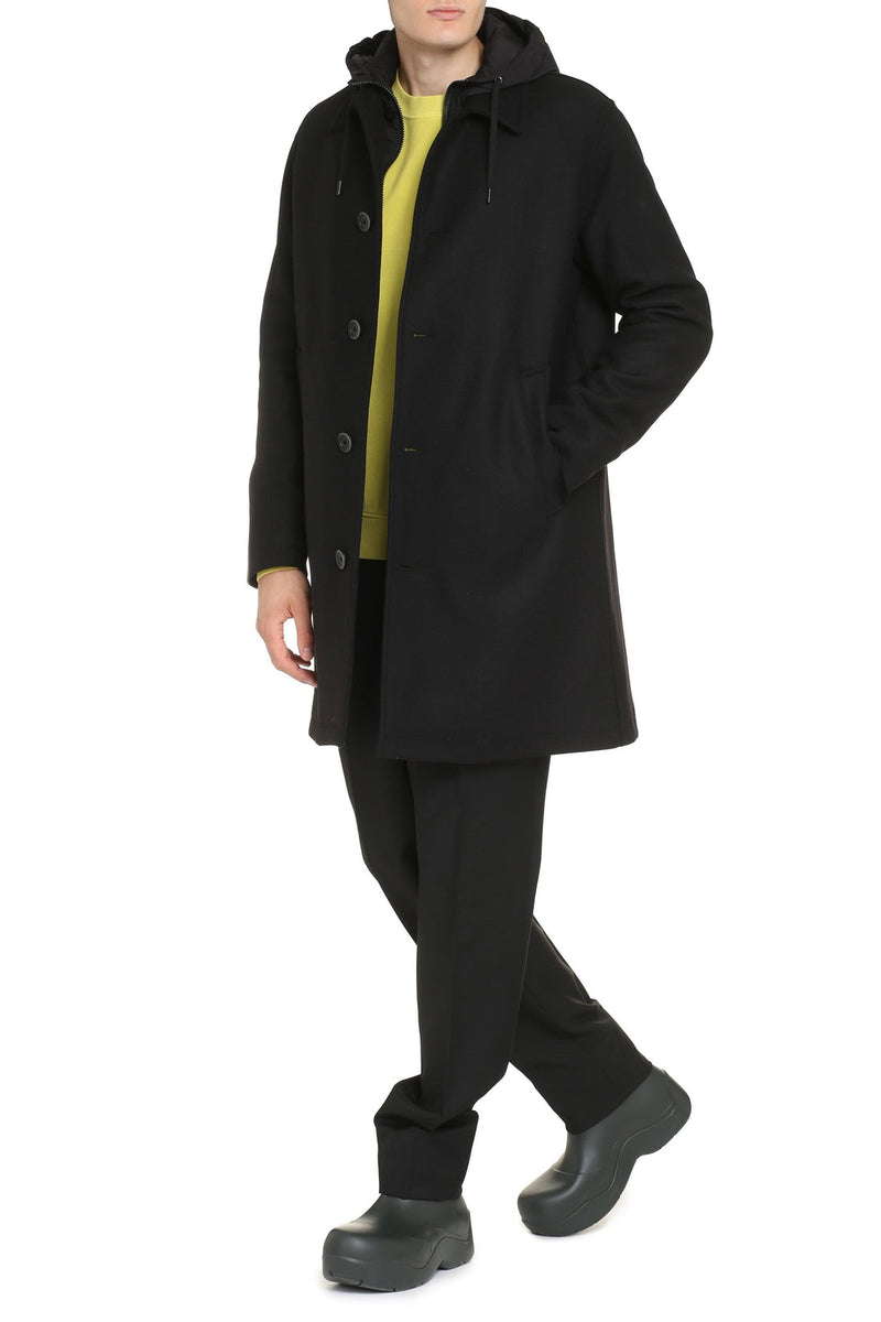 Herno-OUTLET-SALE-Single-breasted wool coat-ARCHIVIST