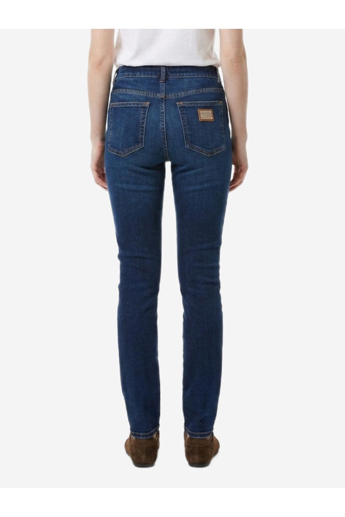 Dolce & Gabbana-OUTLET-SALE-Skinny fit denim jeans-ARCHIVIST