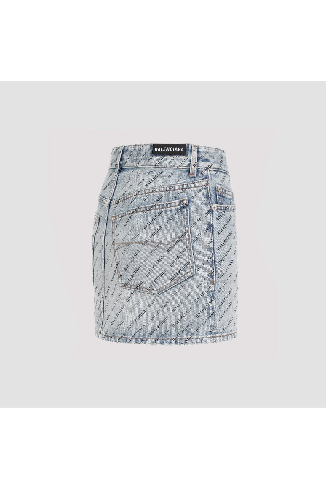 BALENCIAGA-OUTLET-SALE-Skirt Blau-ARCHIVIST