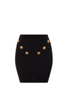 BALMAIN-OUTLET-SALE-Skirt Schwarz-ARCHIVIST