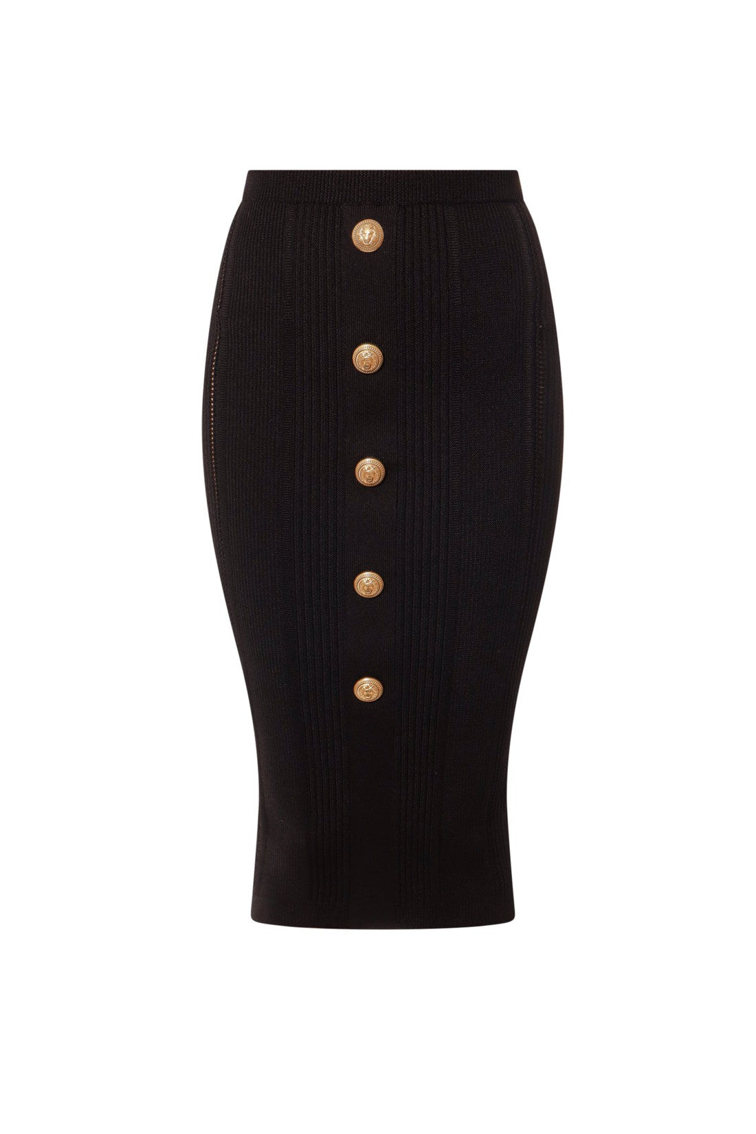 BALMAIN-OUTLET-SALE-Skirt Schwarz-ARCHIVIST