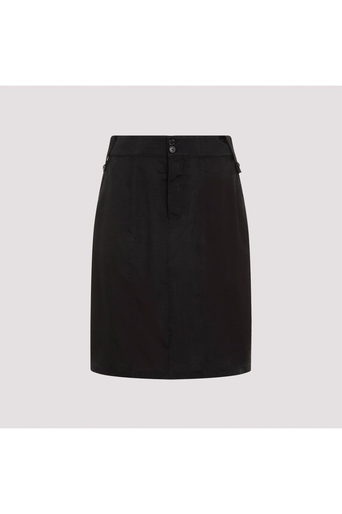 SAINT LAURENT-OUTLET-SALE-Skirt Schwarz-ARCHIVIST