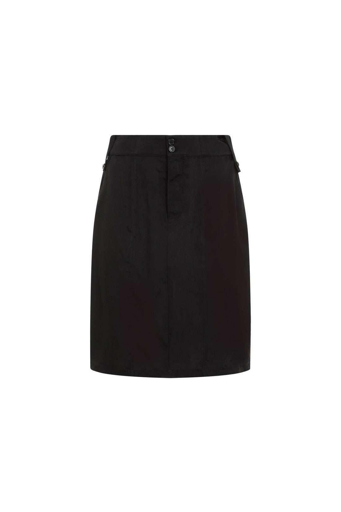 SAINT LAURENT-OUTLET-SALE-Skirt Schwarz-ARCHIVIST