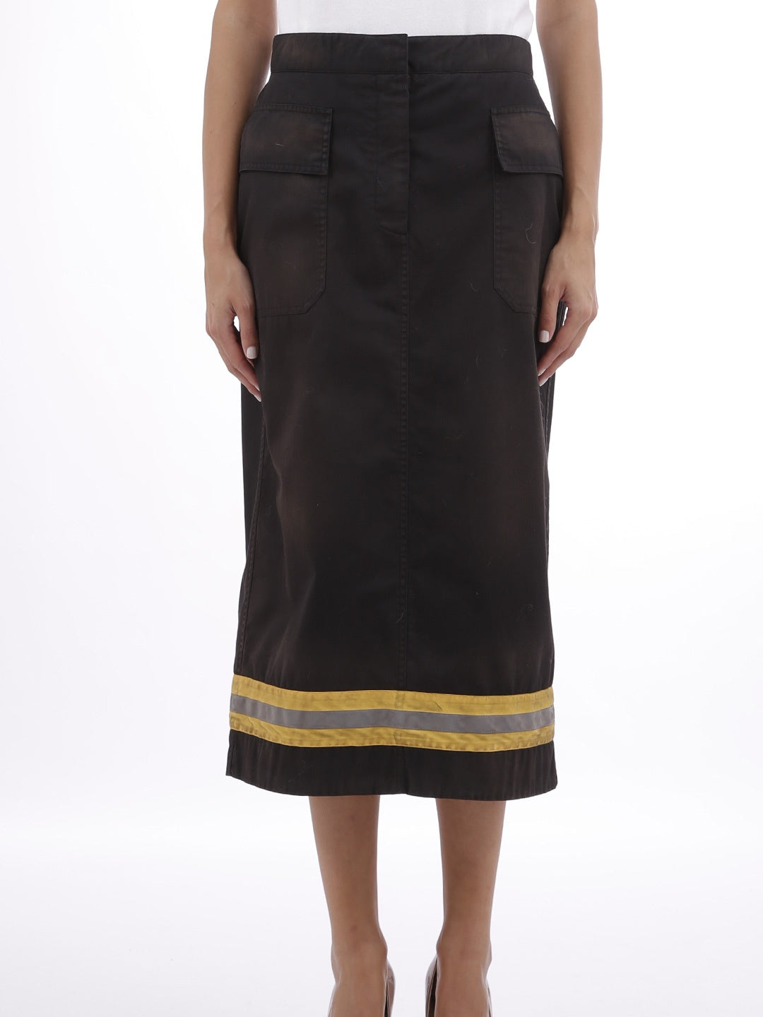 CALVIN KLEIN 205W39NYC-OUTLET-SALE-Skirt with Reflective Band-ARCHIVIST