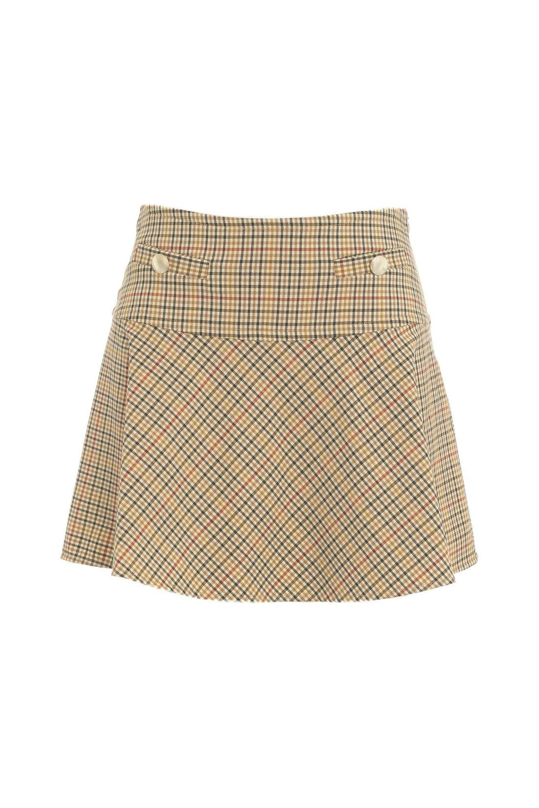 SEMICOUTURE-OUTLET-SALE-Skirts BEIGE-ARCHIVIST