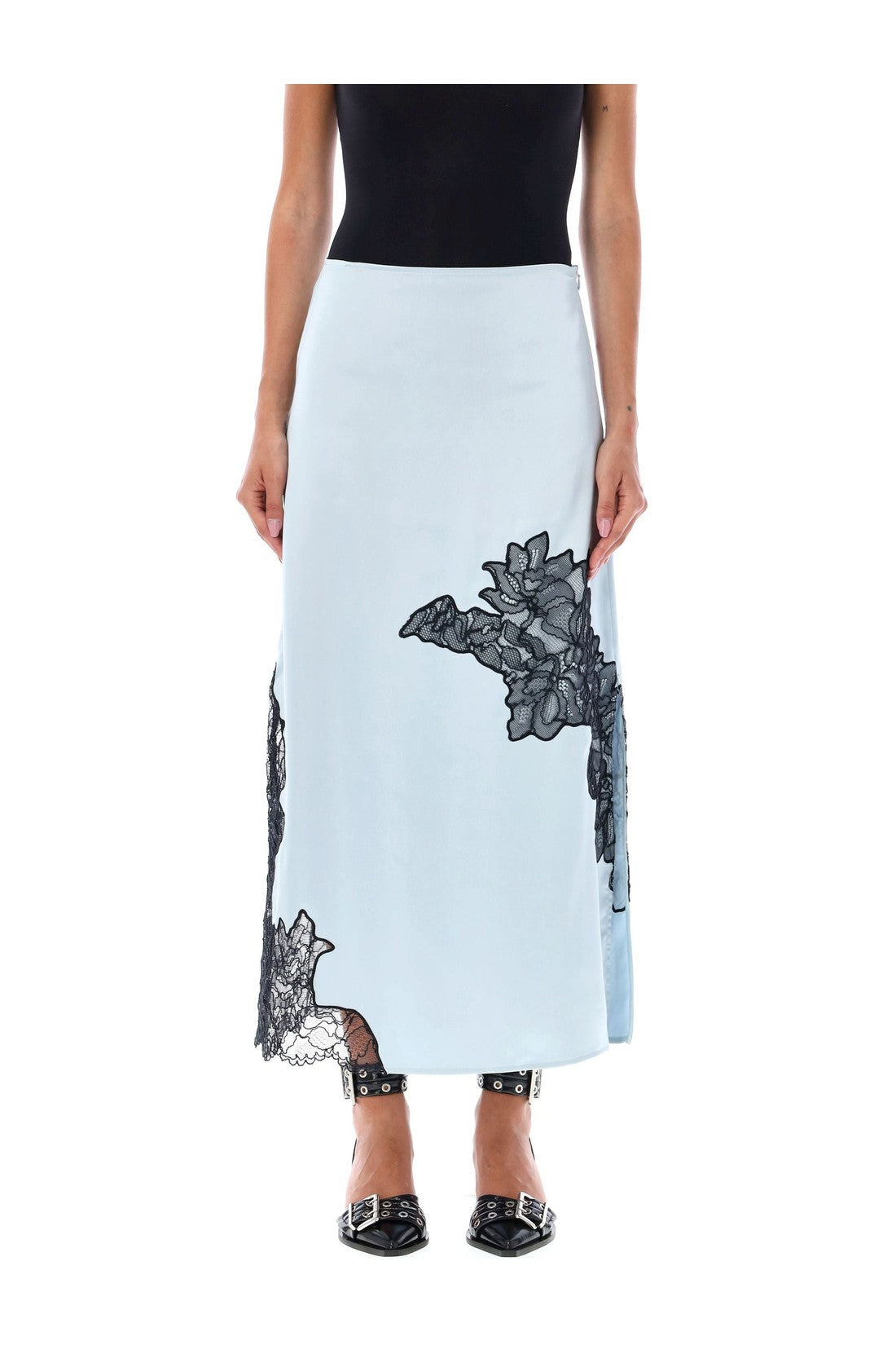 GANNI-OUTLET-SALE-Skirts BLAU-ARCHIVIST