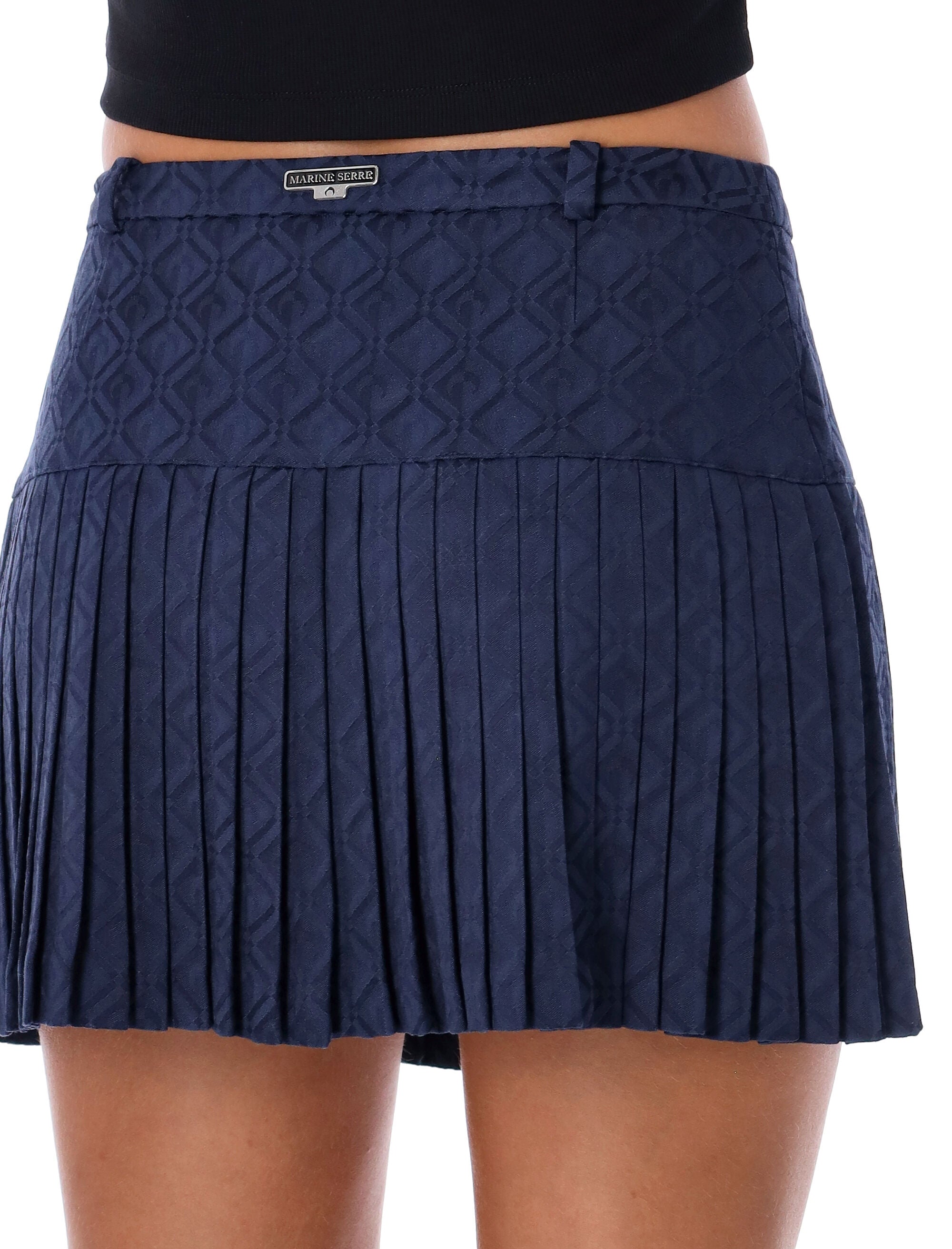 MARINE SERRE-OUTLET-SALE-Skirts BLAU-ARCHIVIST