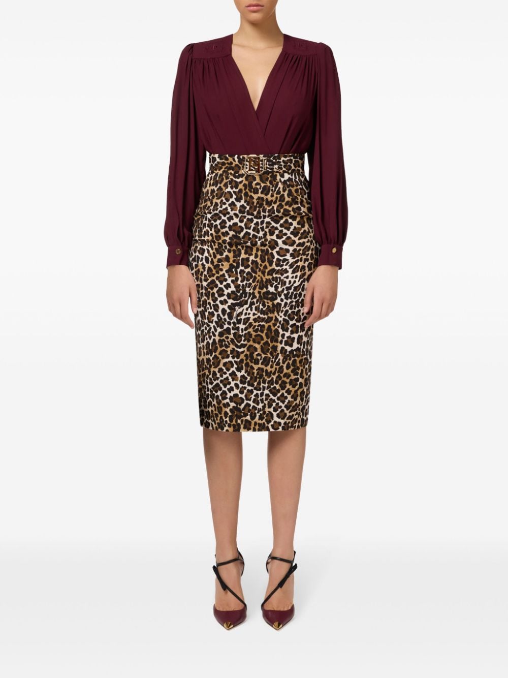 Elisabetta Franchi-OUTLET-SALE-Skirts BRAUN-ARCHIVIST