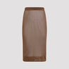 SAINT LAURENT-OUTLET-SALE-Skirts BRAUN-ARCHIVIST