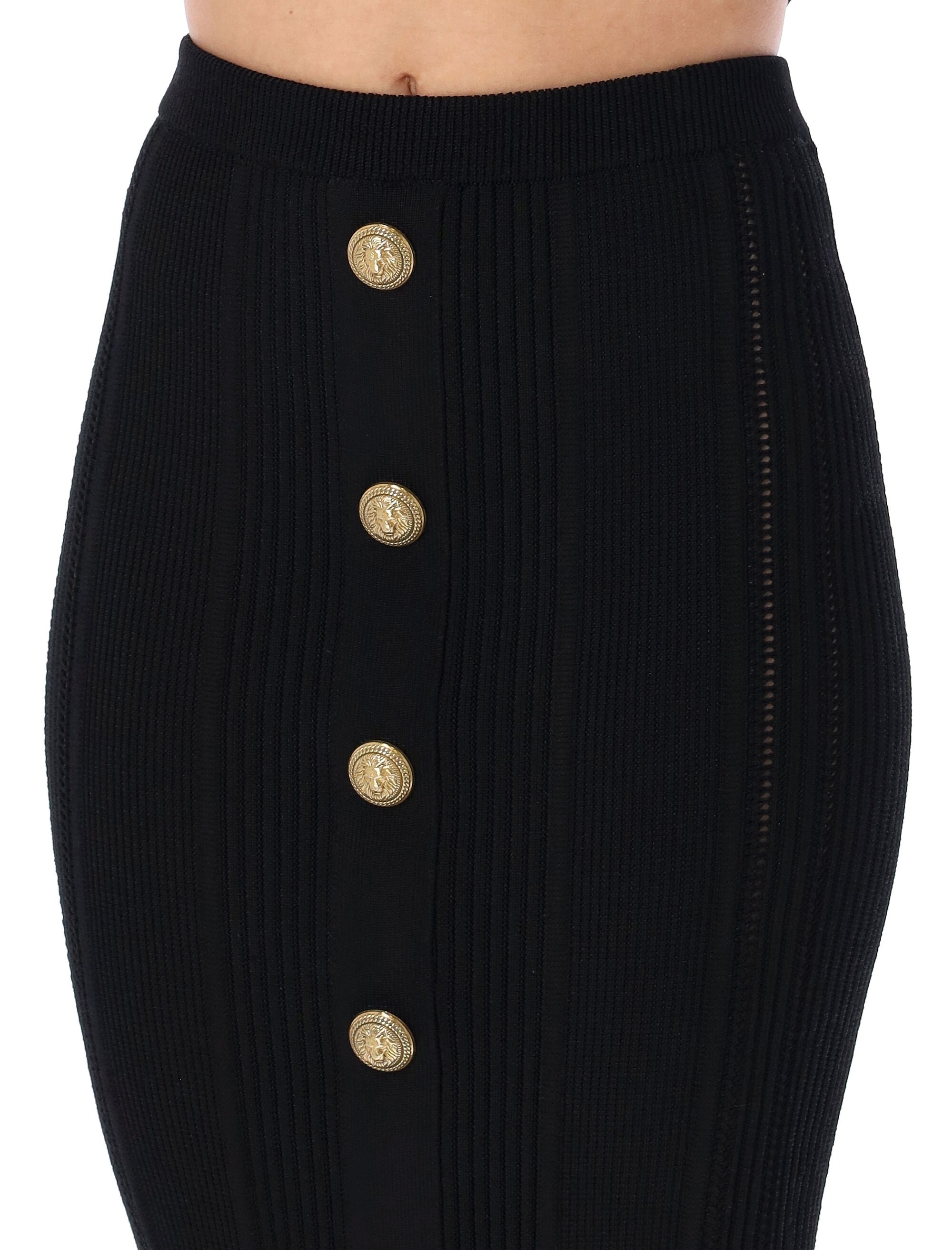 BALMAIN-OUTLET-SALE-Skirts SCHWARZ-ARCHIVIST