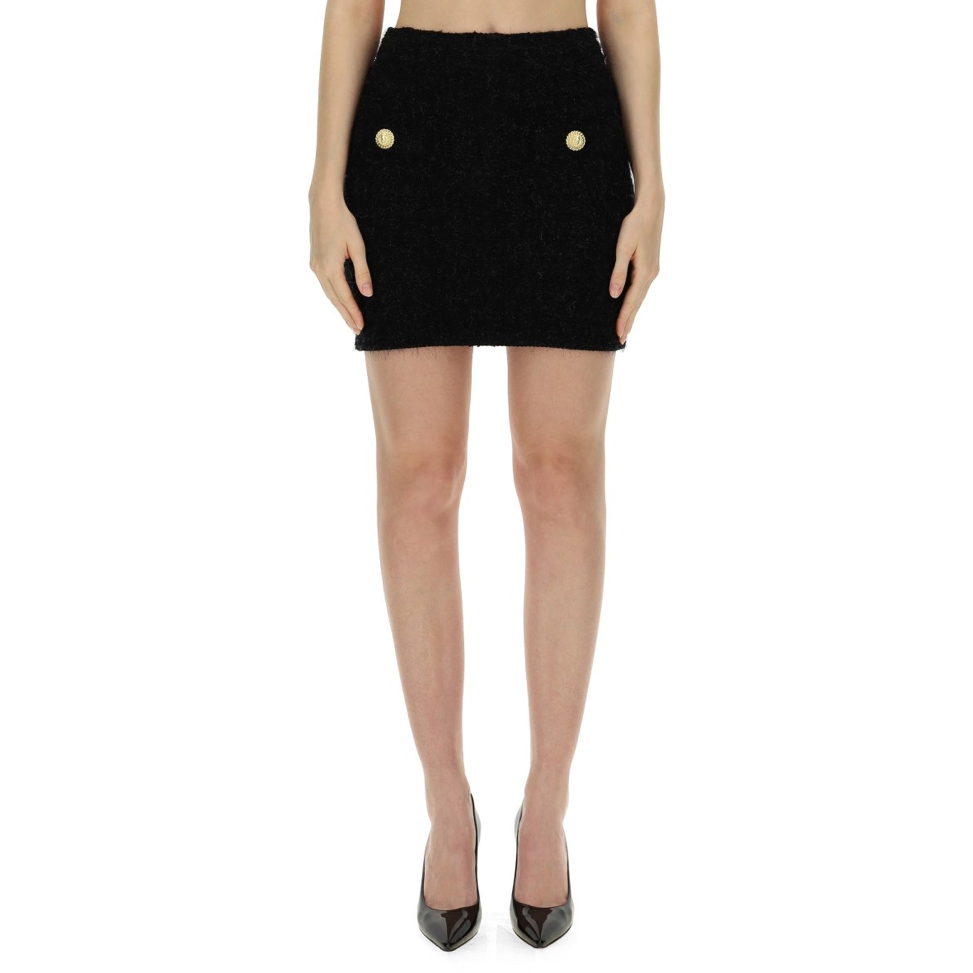 Balmain-OUTLET-SALE-Skirts SCHWARZ-ARCHIVIST