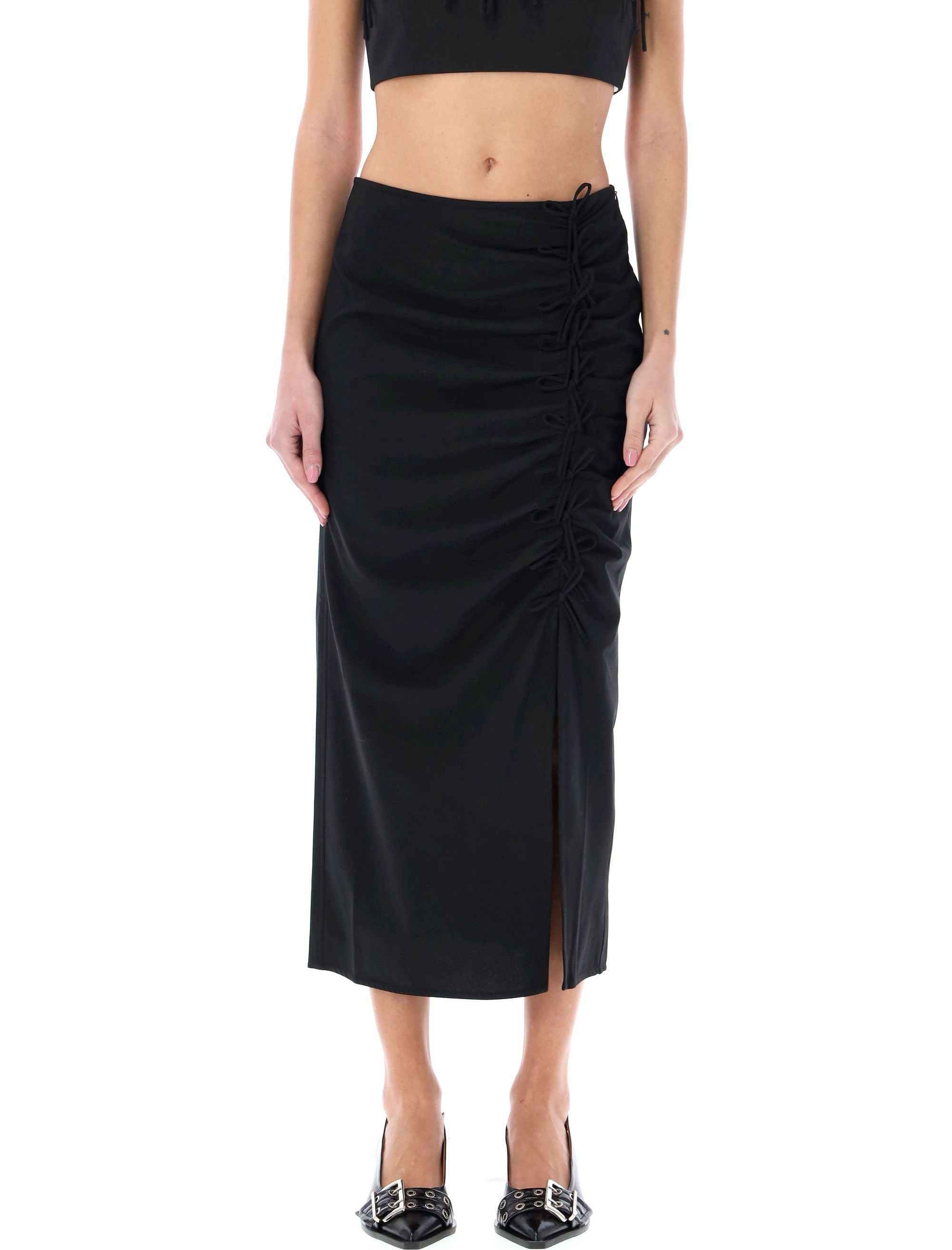 GANNI-OUTLET-SALE-Skirts SCHWARZ-ARCHIVIST