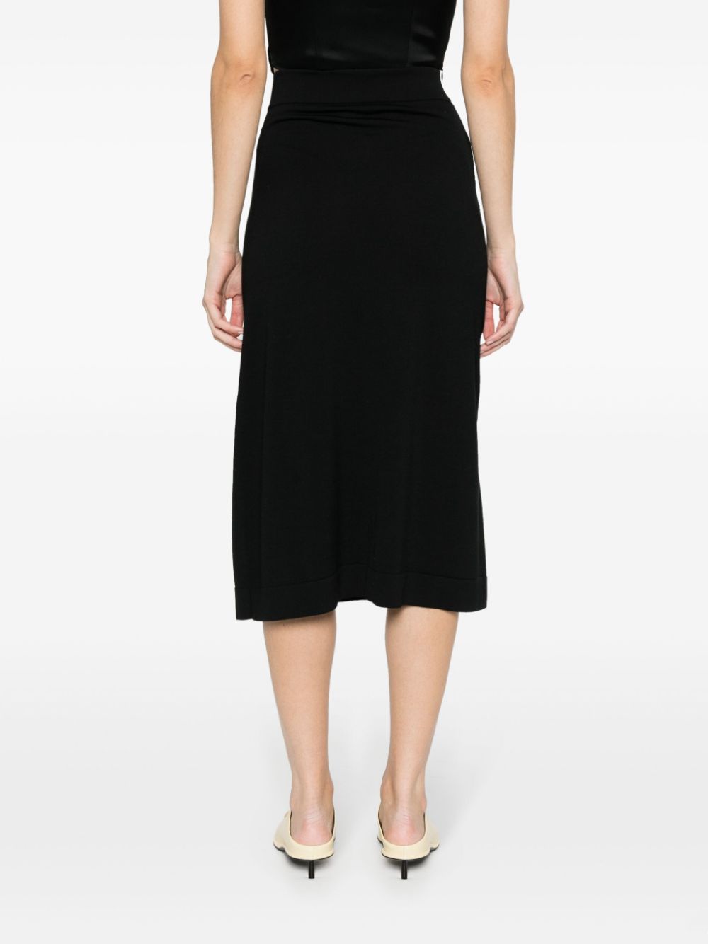 Jil Sander-OUTLET-SALE-Skirts SCHWARZ-ARCHIVIST