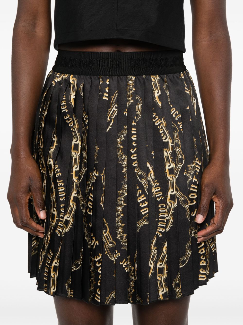 VERSACE JEANS COUTURE-OUTLET-SALE-Skirts SCHWARZ-ARCHIVIST