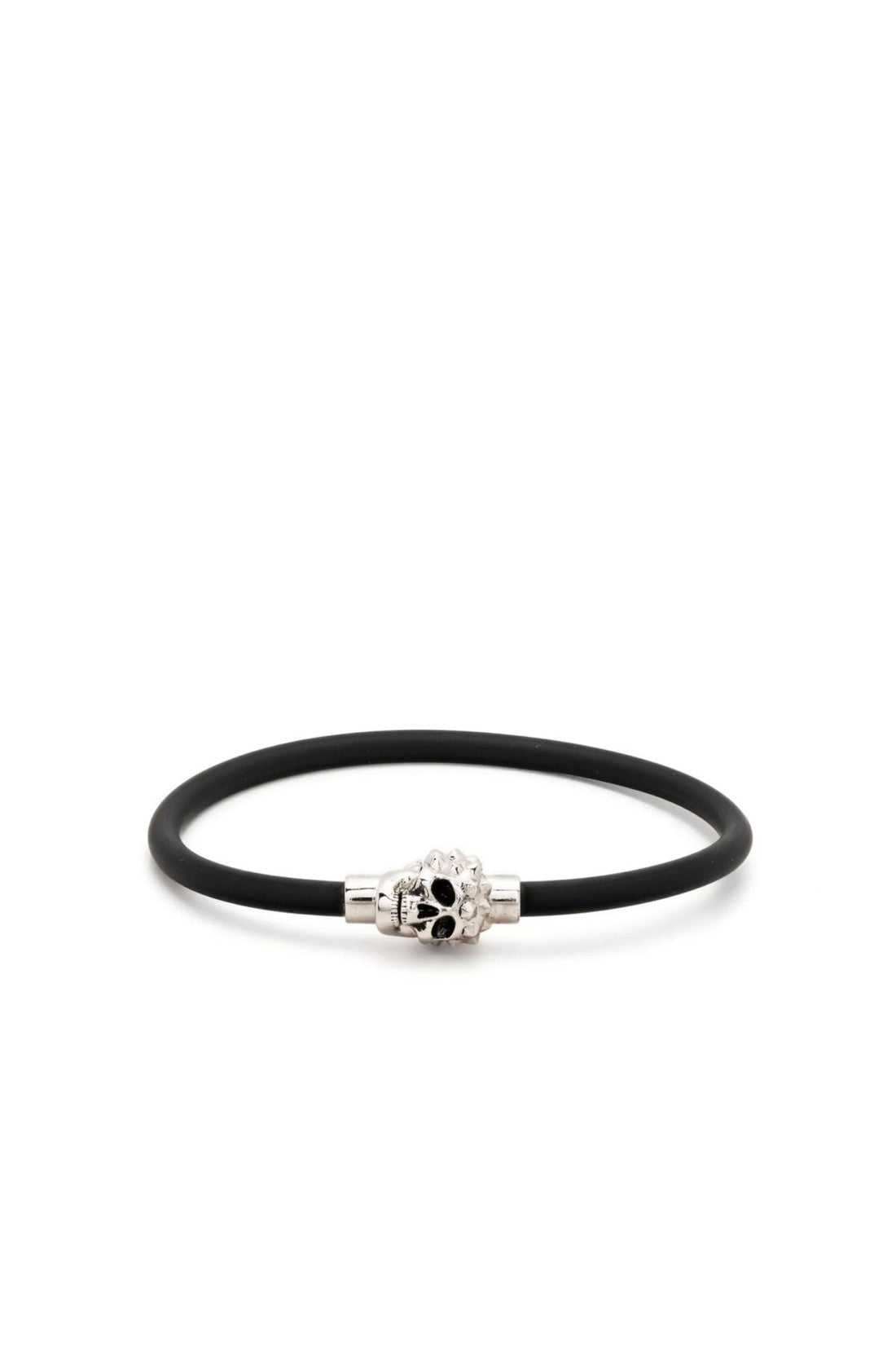 Alexander McQueen-OUTLET-SALE-Skull Charm Cord Bracelet-ARCHIVIST