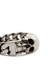 Alexander McQueen-OUTLET-SALE-Skull Logo Chain Ring-ARCHIVIST