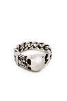 Alexander McQueen-OUTLET-SALE-Skull Logo Chain Ring-ARCHIVIST