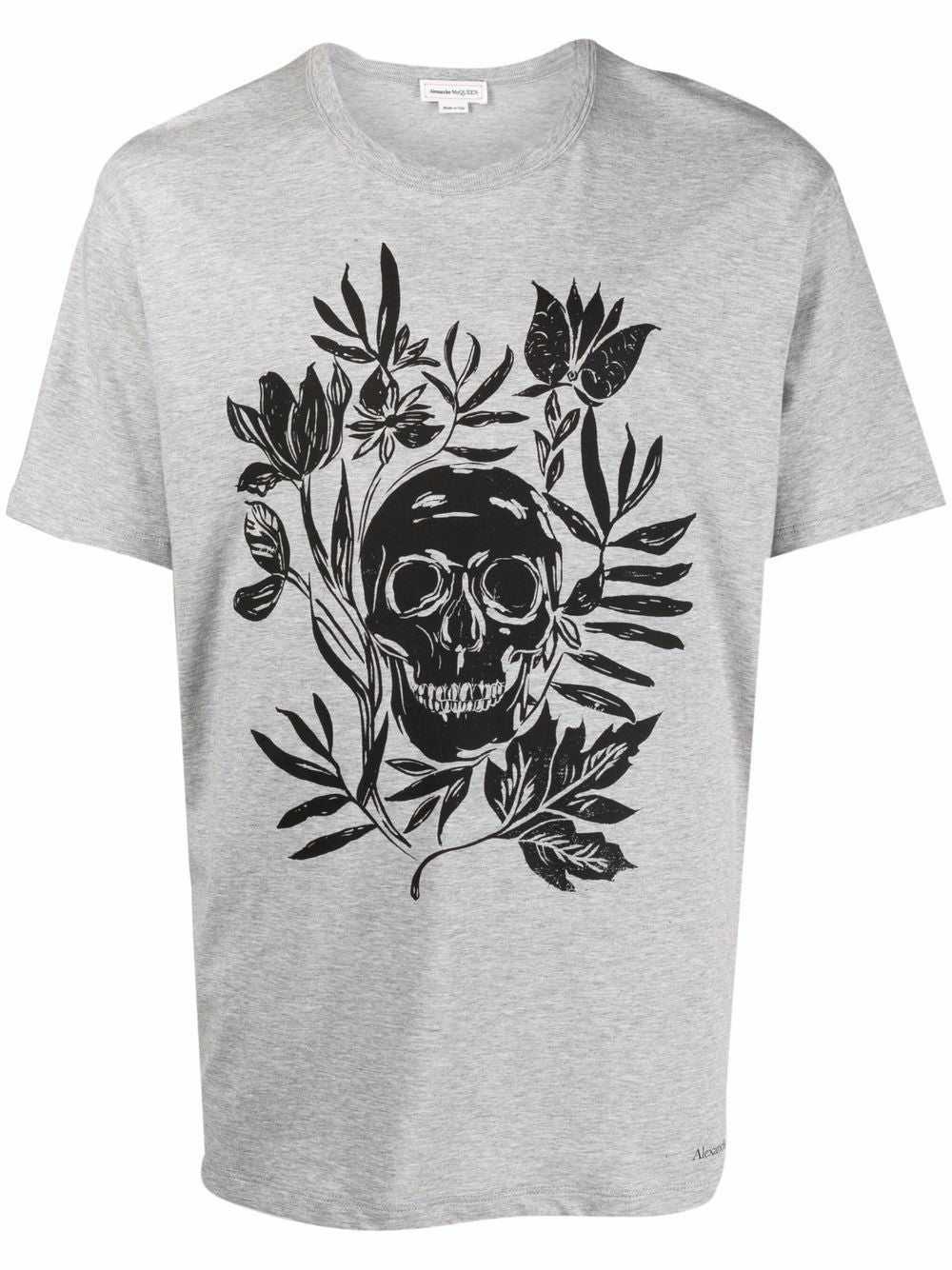 Alexander McQueen-OUTLET-SALE-Skull Logo T-Shirt-ARCHIVIST