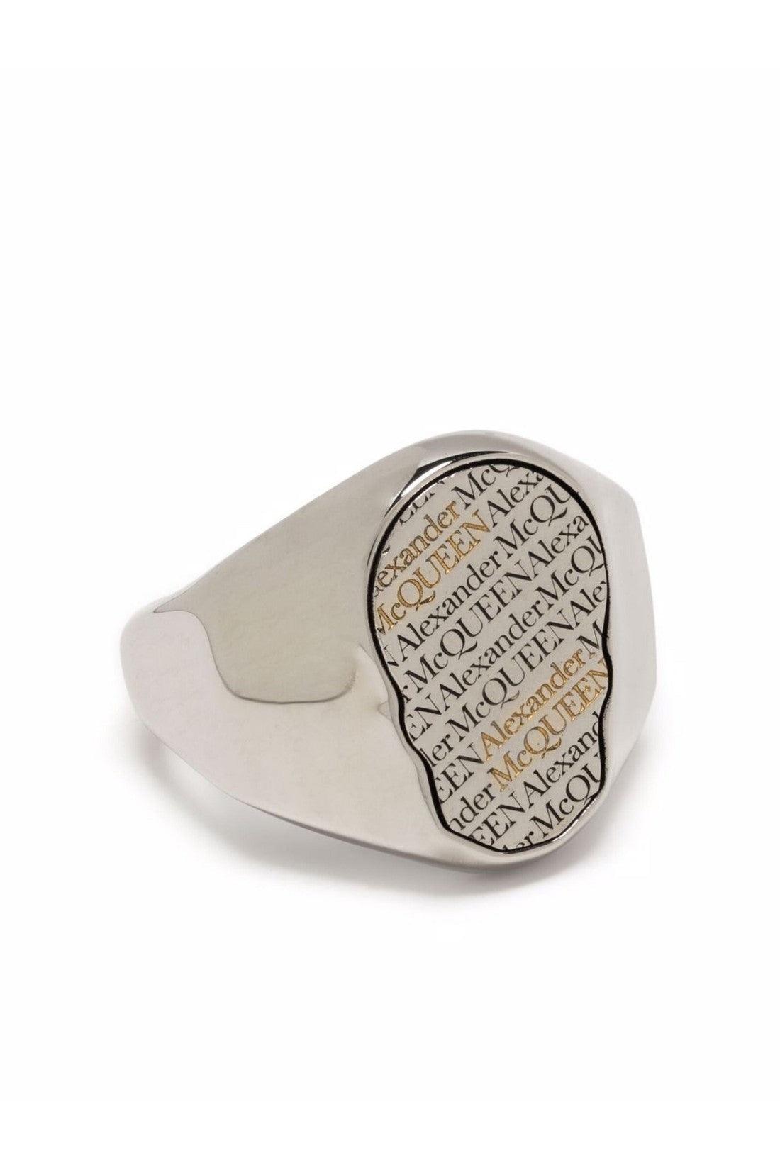 Alexander McQueen-OUTLET-SALE-Skull Tag Ring-ARCHIVIST