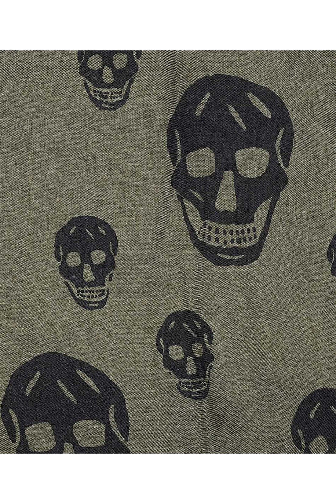 Alexander McQueen-OUTLET-SALE-Skull print scarf-ARCHIVIST