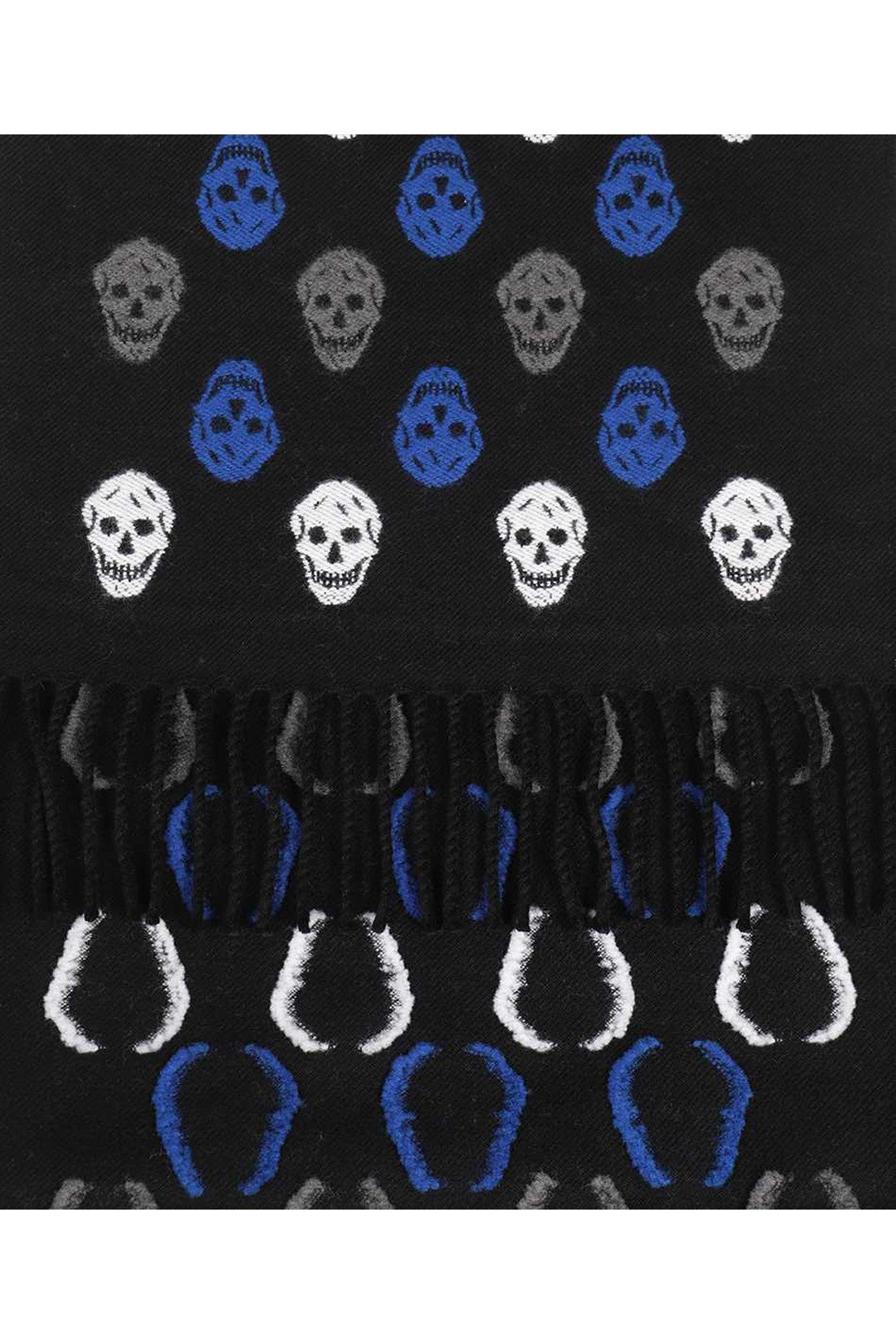 Alexander McQueen-OUTLET-SALE-Skull print scarf-ARCHIVIST