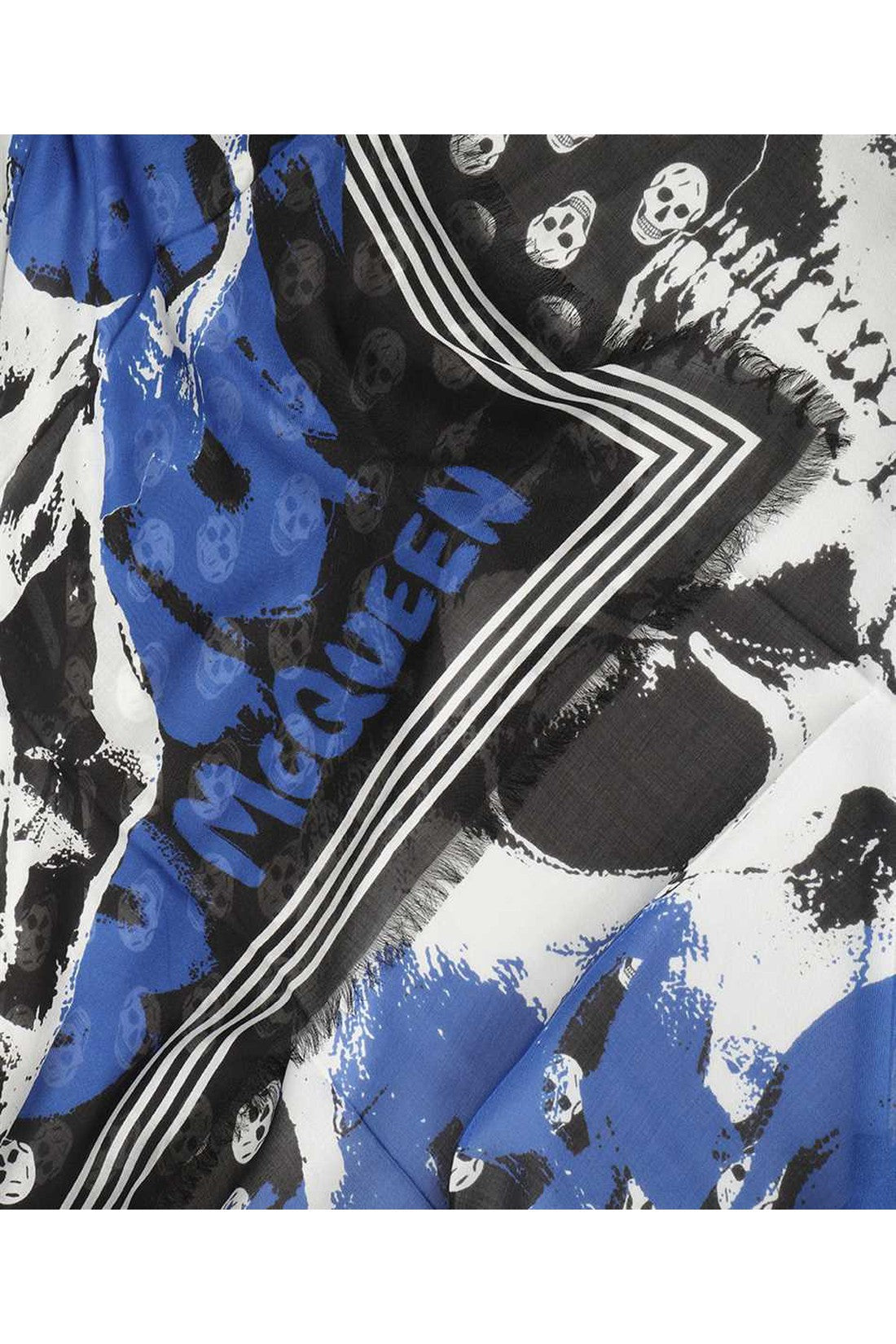 Alexander McQueen-OUTLET-SALE-Skull print scarf-ARCHIVIST