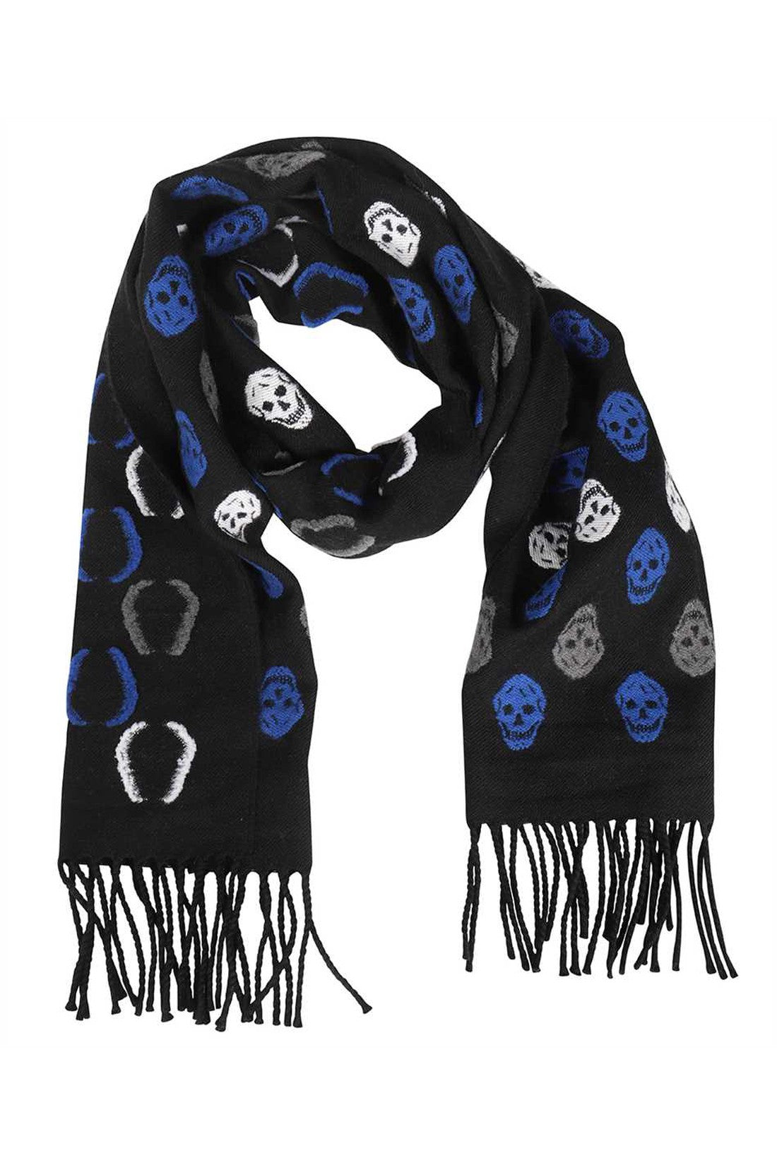 Alexander McQueen-OUTLET-SALE-Skull print scarf-ARCHIVIST