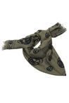 Alexander McQueen-OUTLET-SALE-Skull print scarf-ARCHIVIST