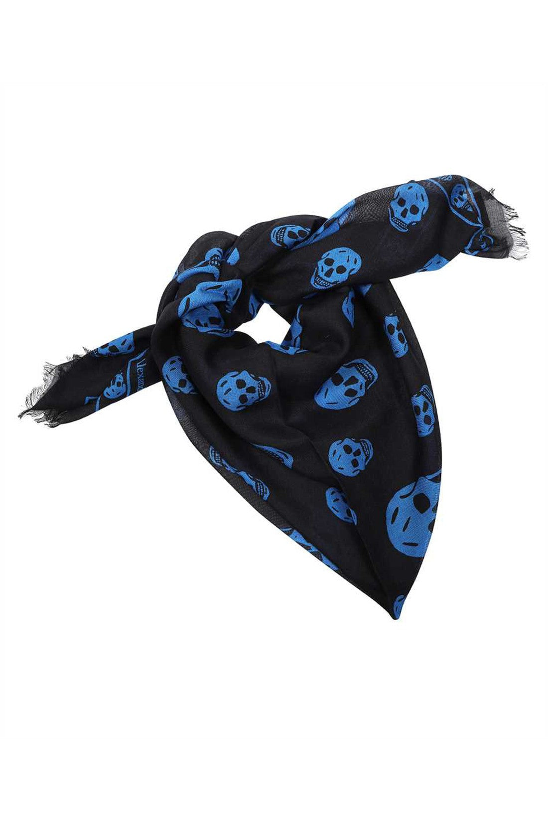 Alexander McQueen-OUTLET-SALE-Skull print scarf-ARCHIVIST