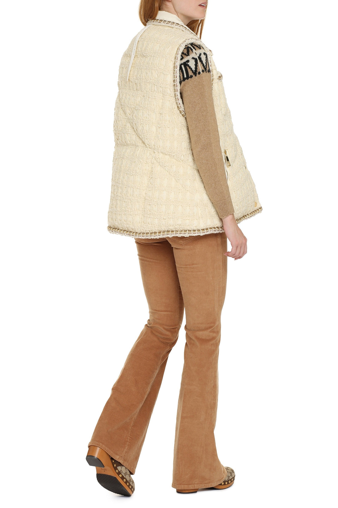 Khrisjoy-OUTLET-SALE-Sleeveless wool blend down jacket-ARCHIVIST