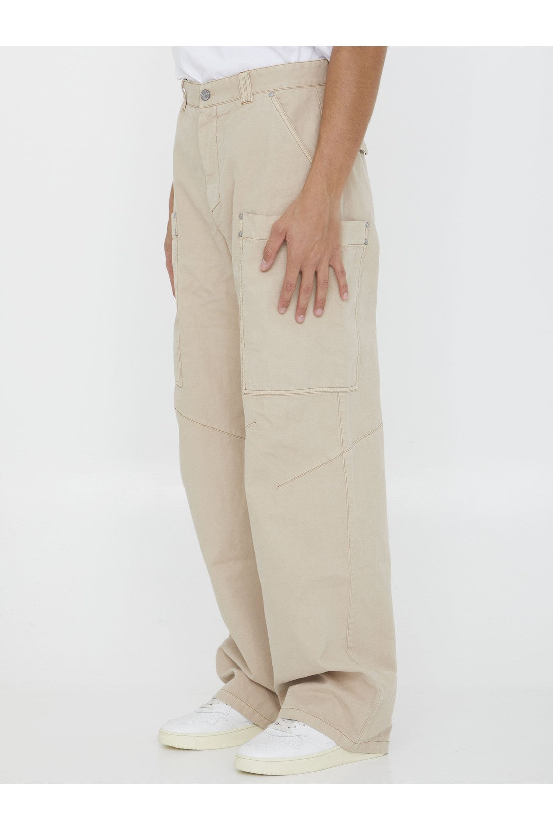 PALM ANGELS-OUTLET-SALE-Slim Cargo pants-ARCHIVIST